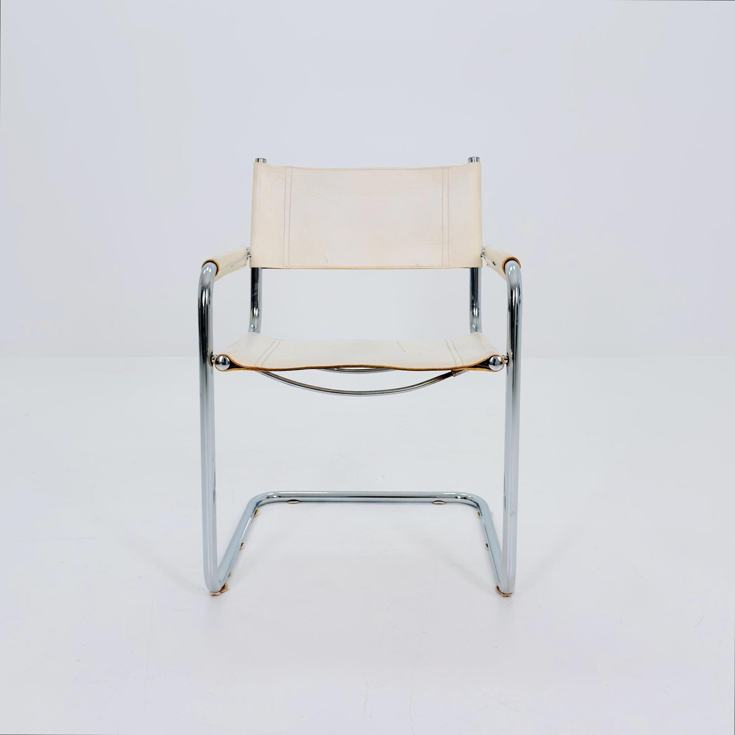 Mid century Bauhaus B34 Cantilever armChair by Mart Stam for Jox Interni, Italy 1980s