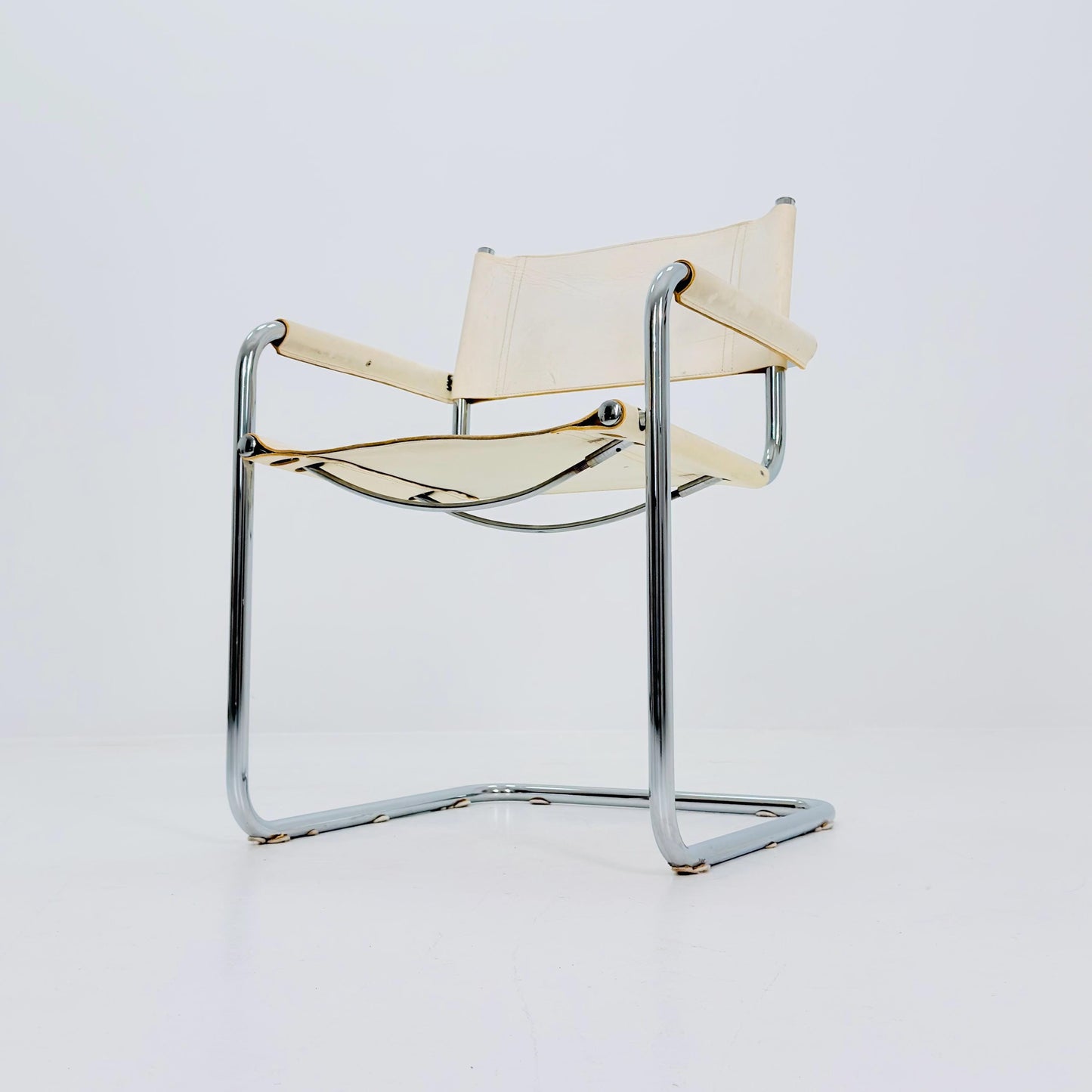 Mid century Bauhaus B34 Cantilever armChair by Mart Stam for Jox Interni, Italy 1980s