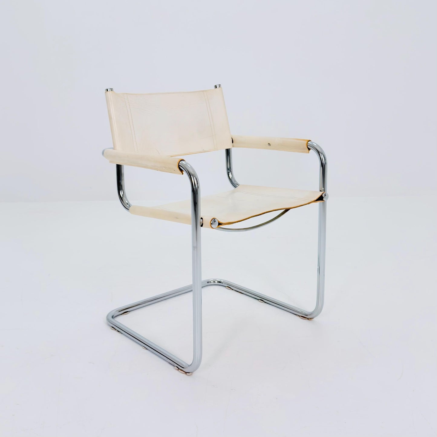 Mid century Bauhaus B34 Cantilever armChair by Mart Stam for Jox Interni, Italy 1980s