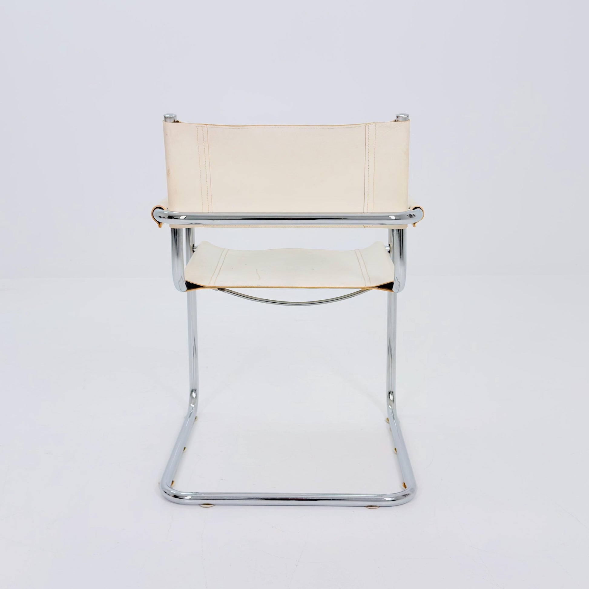 Mid century Bauhaus B34 Cantilever armChair by Mart Stam for Jox Interni, Italy 1980s