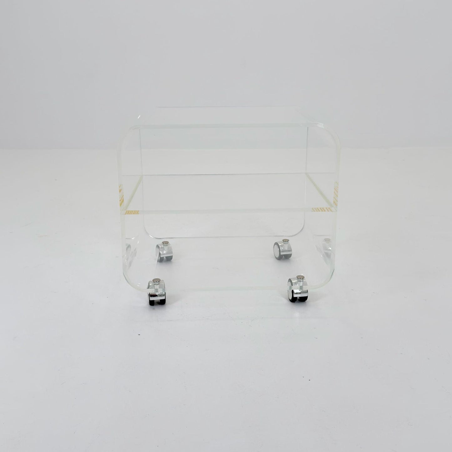 Space age Plexiglass Trolley-side table by Michel Dumas for Roche Bobois 1970s