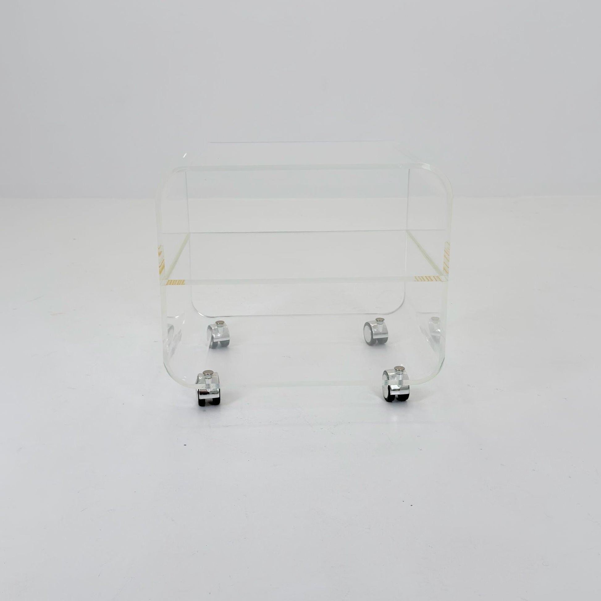 Space age Plexiglass Trolley-side table by Michel Dumas for Roche Bobois 1970s