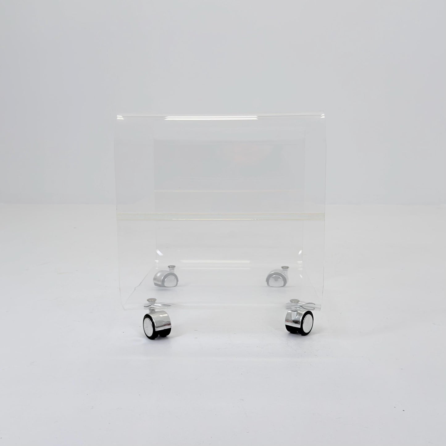 Space age Plexiglass Trolley-side table by Michel Dumas for Roche Bobois 1970s