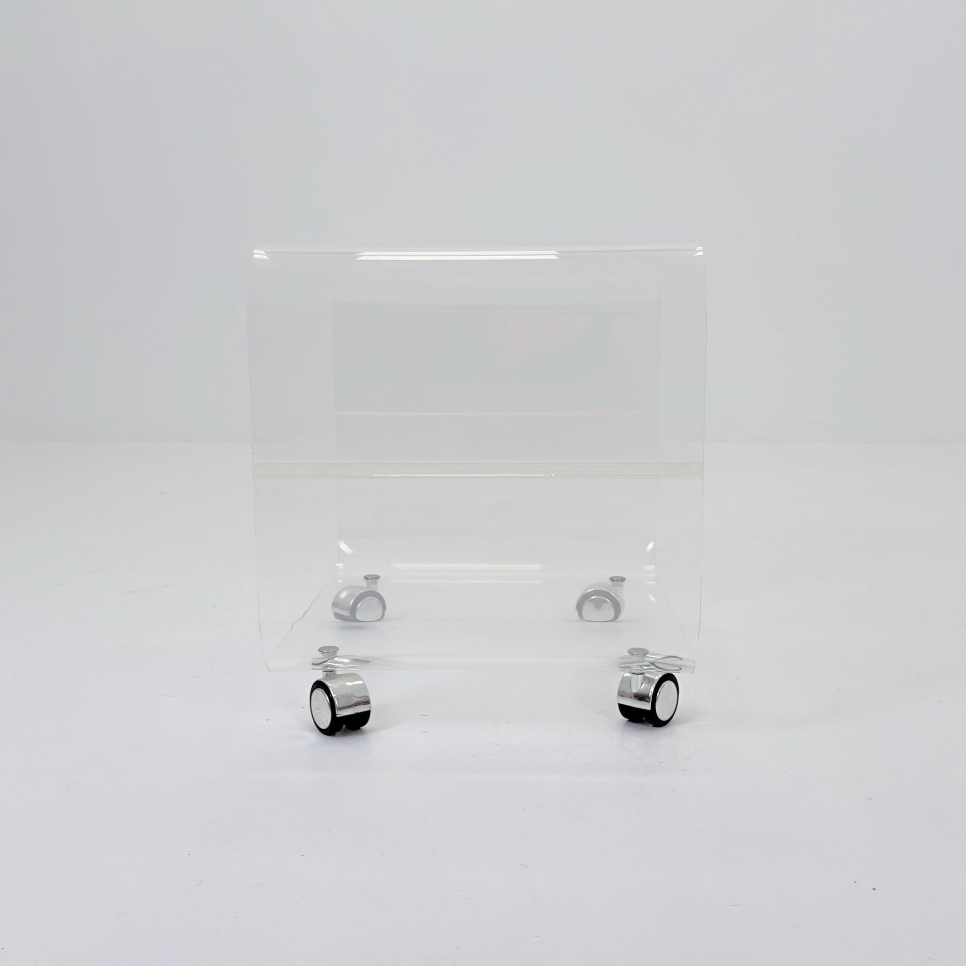 Space age Plexiglass Trolley-side table by Michel Dumas for Roche Bobois 1970s