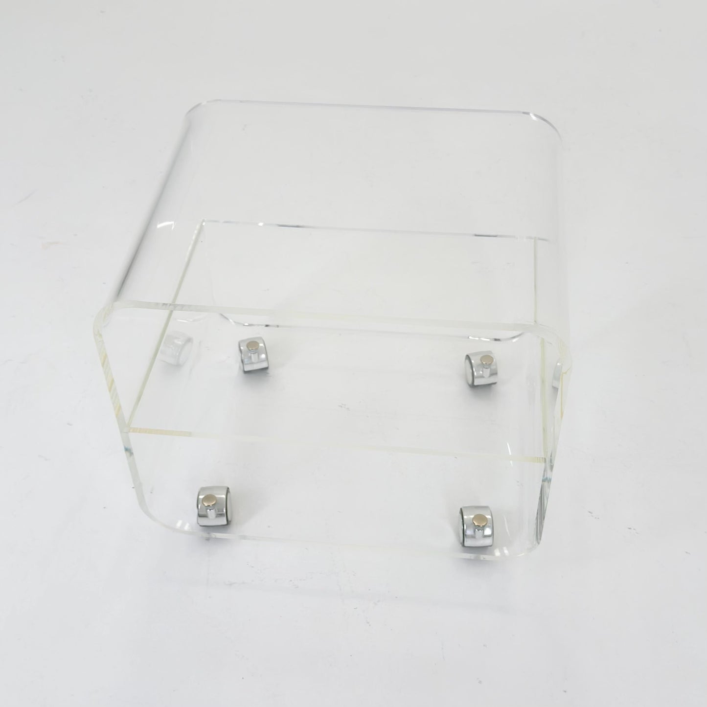 Space age Plexiglass Trolley-side table by Michel Dumas for Roche Bobois 1970s