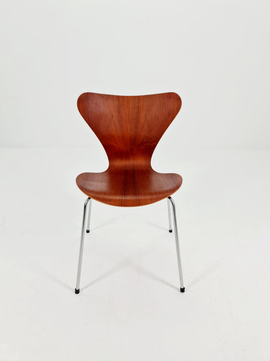 Vintage Teak 3107 Dining Chairs by Arne Jacobsen for Fritz Hansen, 1960s,