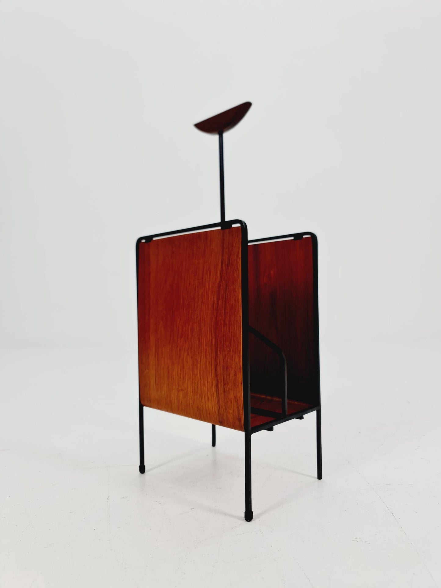 Danish Mid century Solid teak magazine rack 1960s