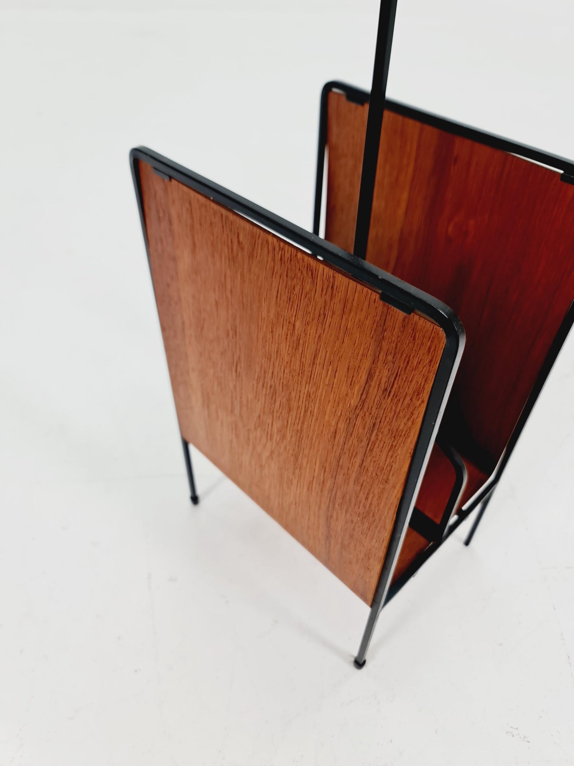 Danish Mid century Solid teak magazine rack 1960s