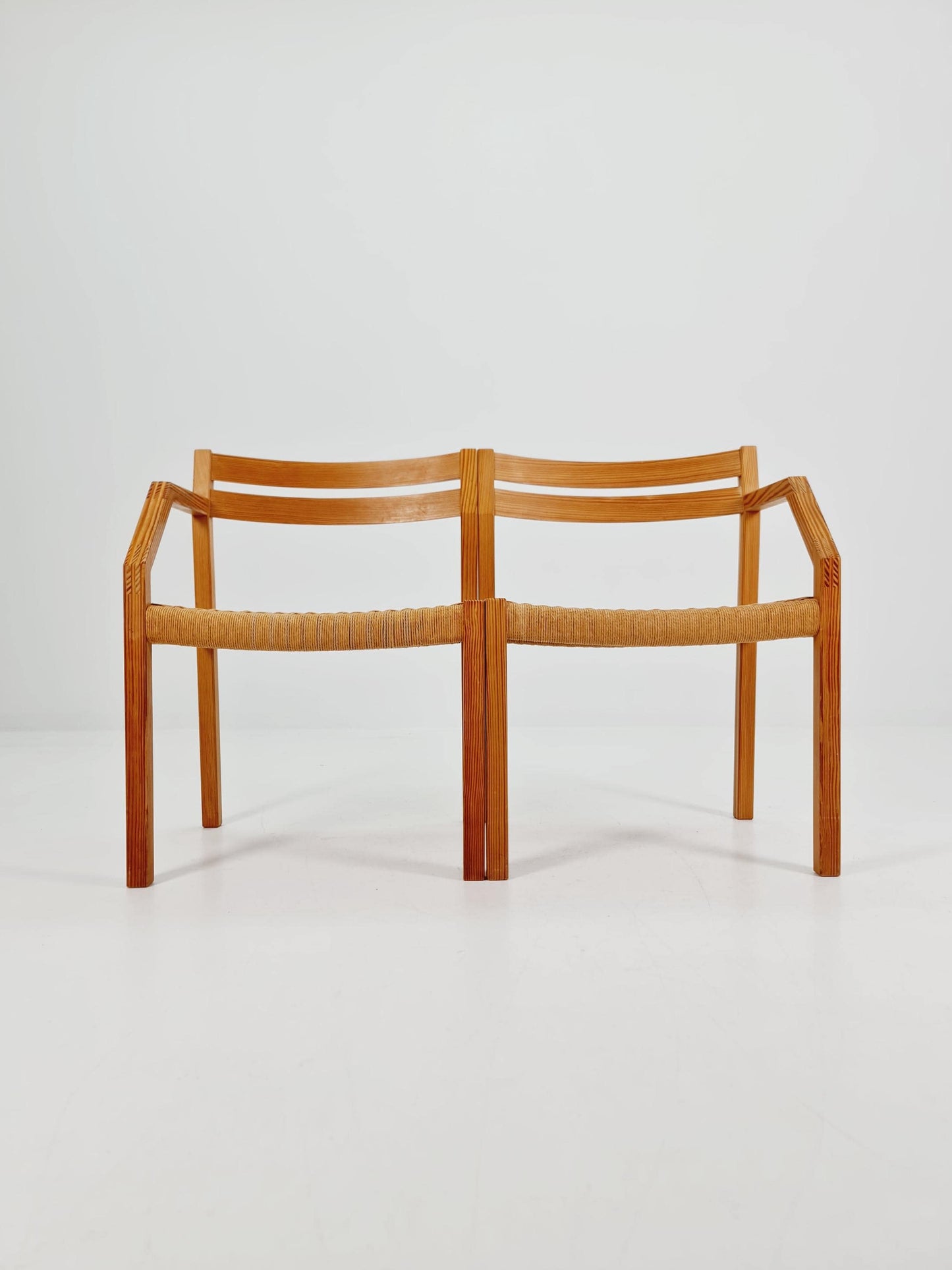 Super rare Oak Armchair bench By Niels Otto Moller for J.LMollers model Nr 404 .1960s
