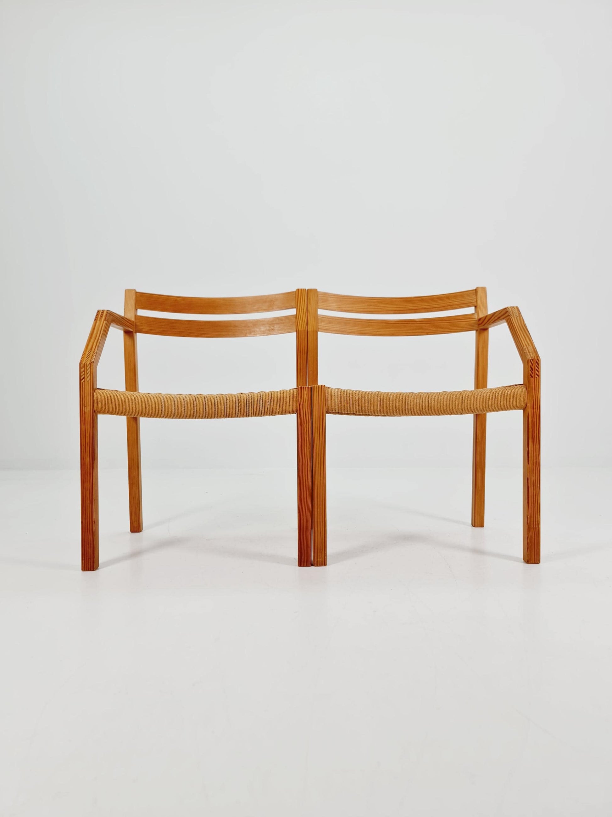 Super rare Oak Armchair bench By Niels Otto Moller for J.LMollers model Nr 404 .1960s