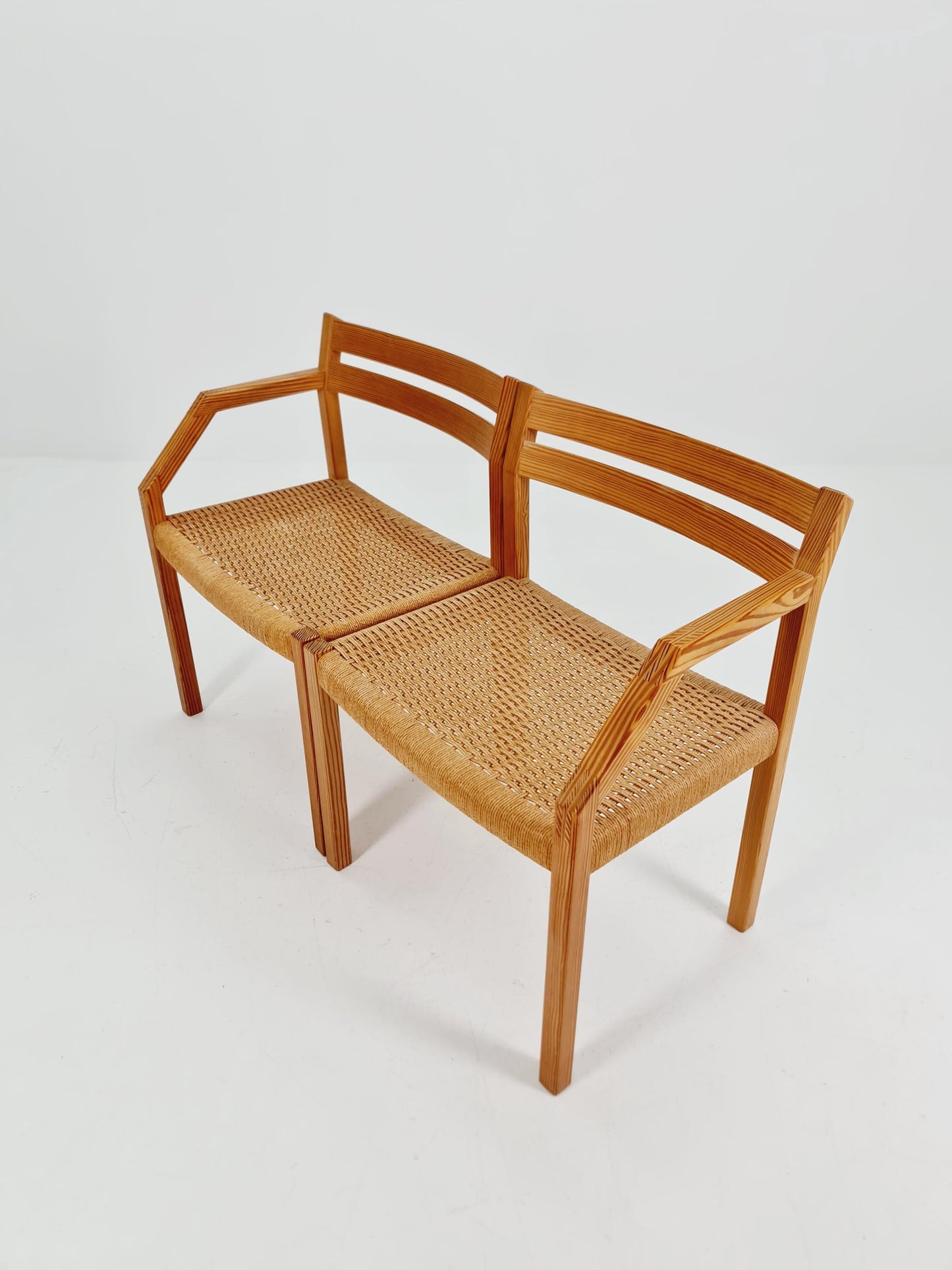 Super rare Oak Armchair bench By Niels Otto Moller for J.LMollers model Nr 404 .1960s