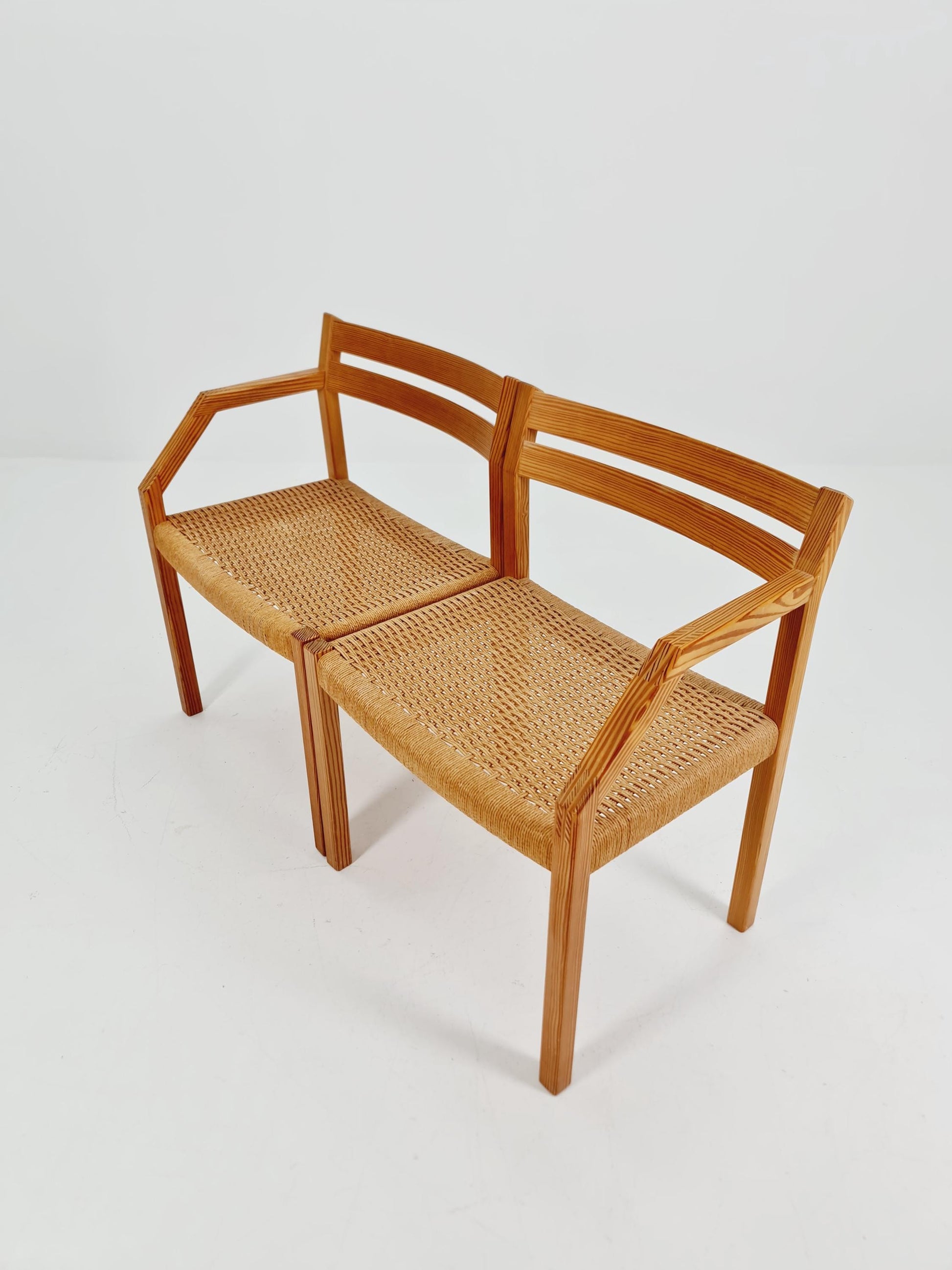 Super rare Oak Armchair bench By Niels Otto Moller for J.LMollers model Nr 404 .1960s