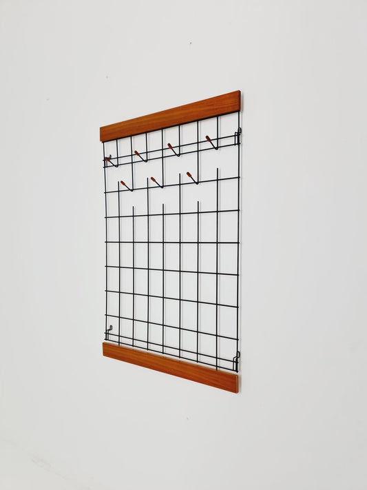 Germany Mid Century teak / hallway wall wardrobe 1960s