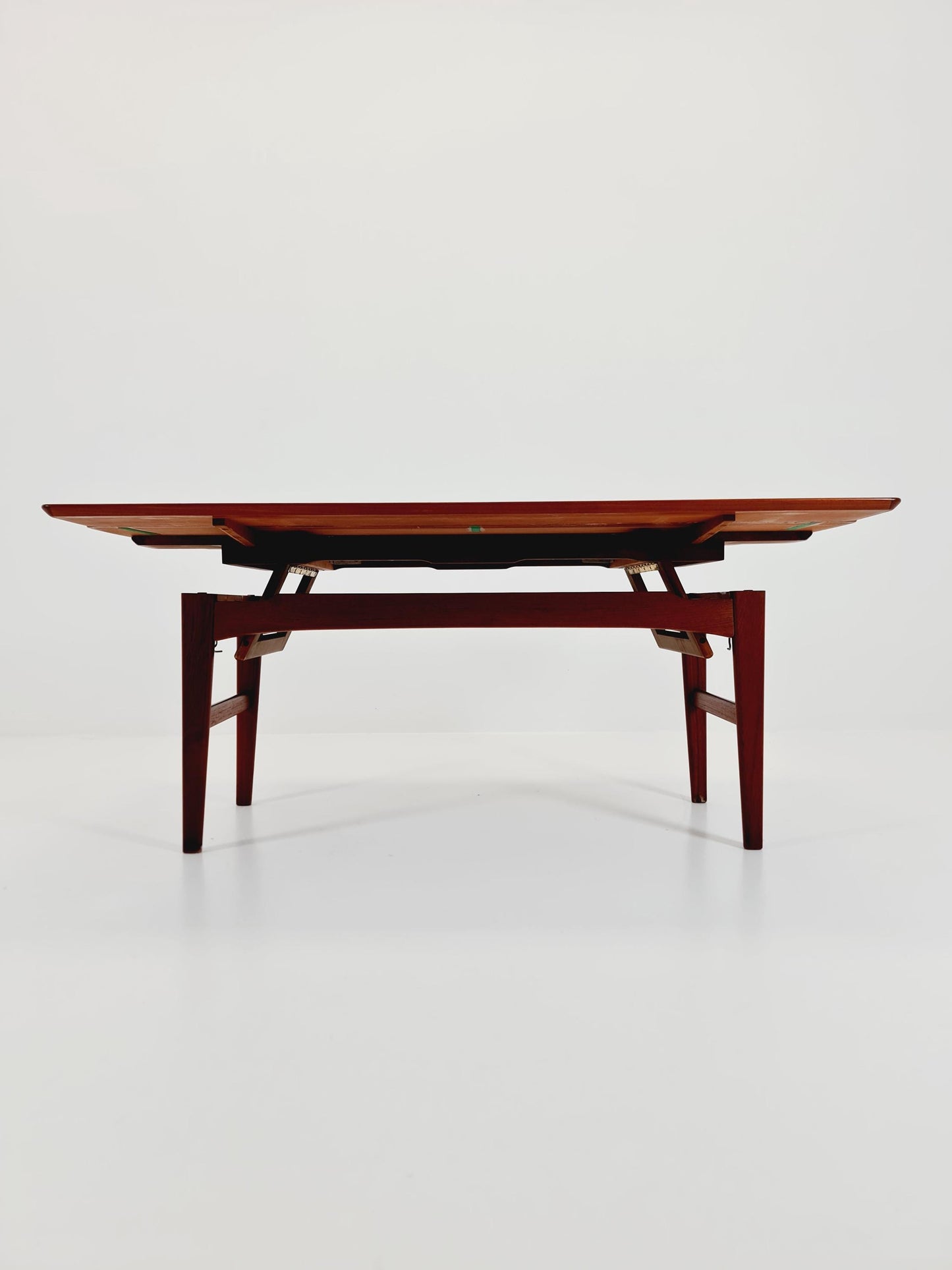 Danish Teak Coffee Table /Dining Table Elvator by Niles Bach for Randers , 1960s