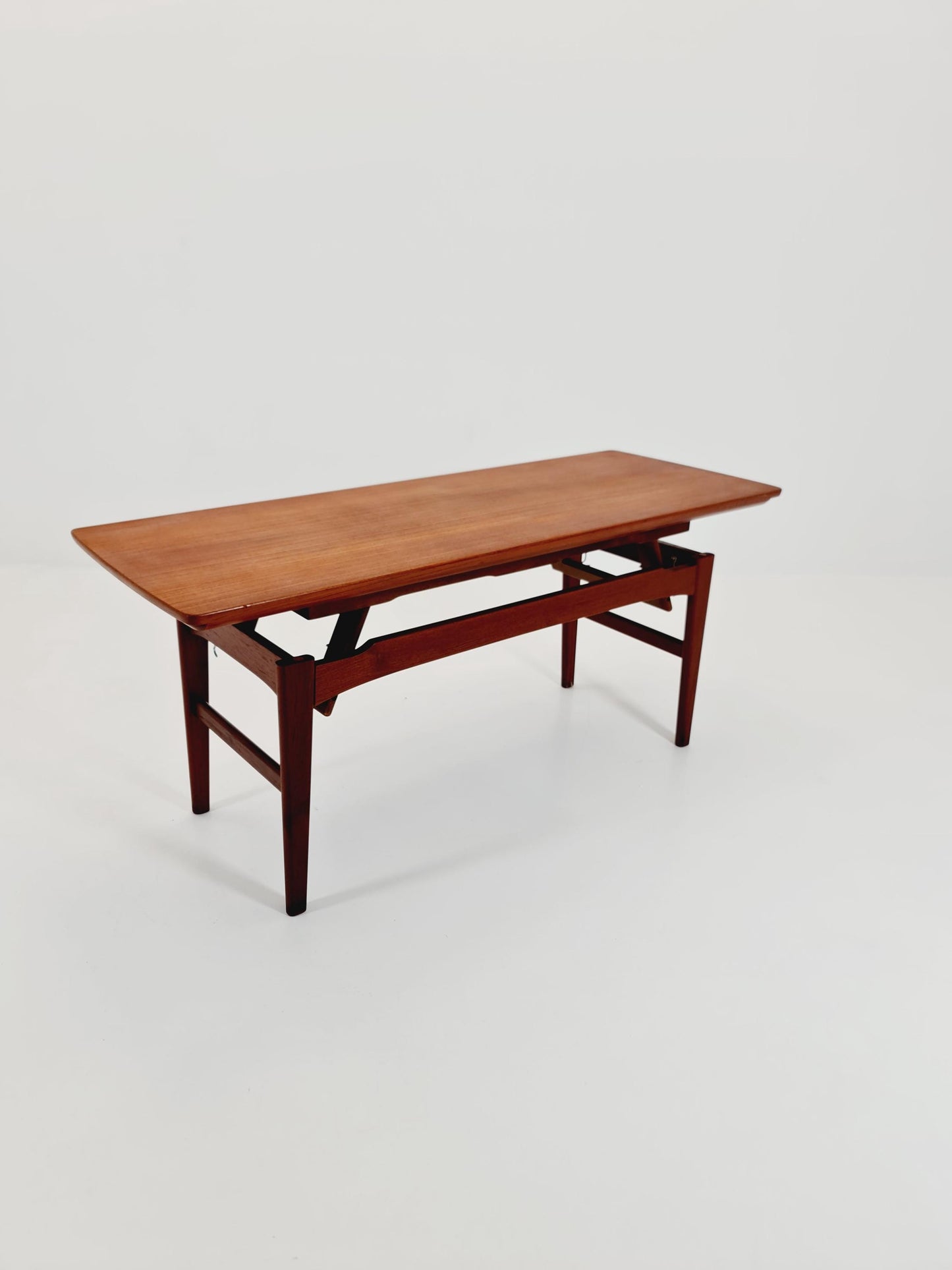 Danish Teak Coffee Table /Dining Table Elvator by Niles Bach for Randers , 1960s