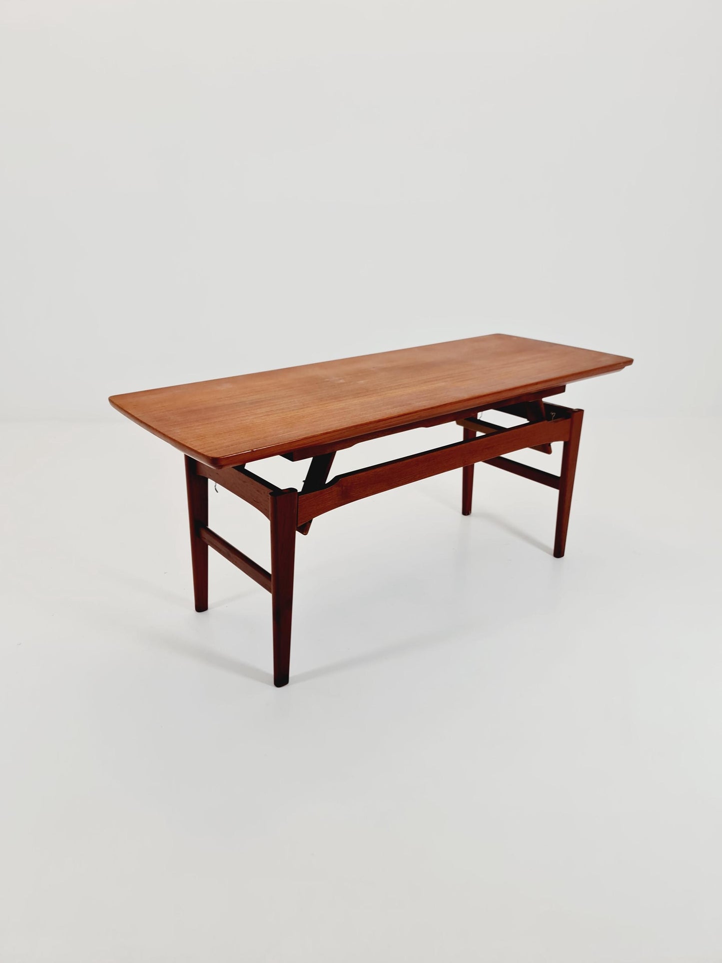 Danish Teak Coffee Table /Dining Table Elvator by Niles Bach for Randers , 1960s