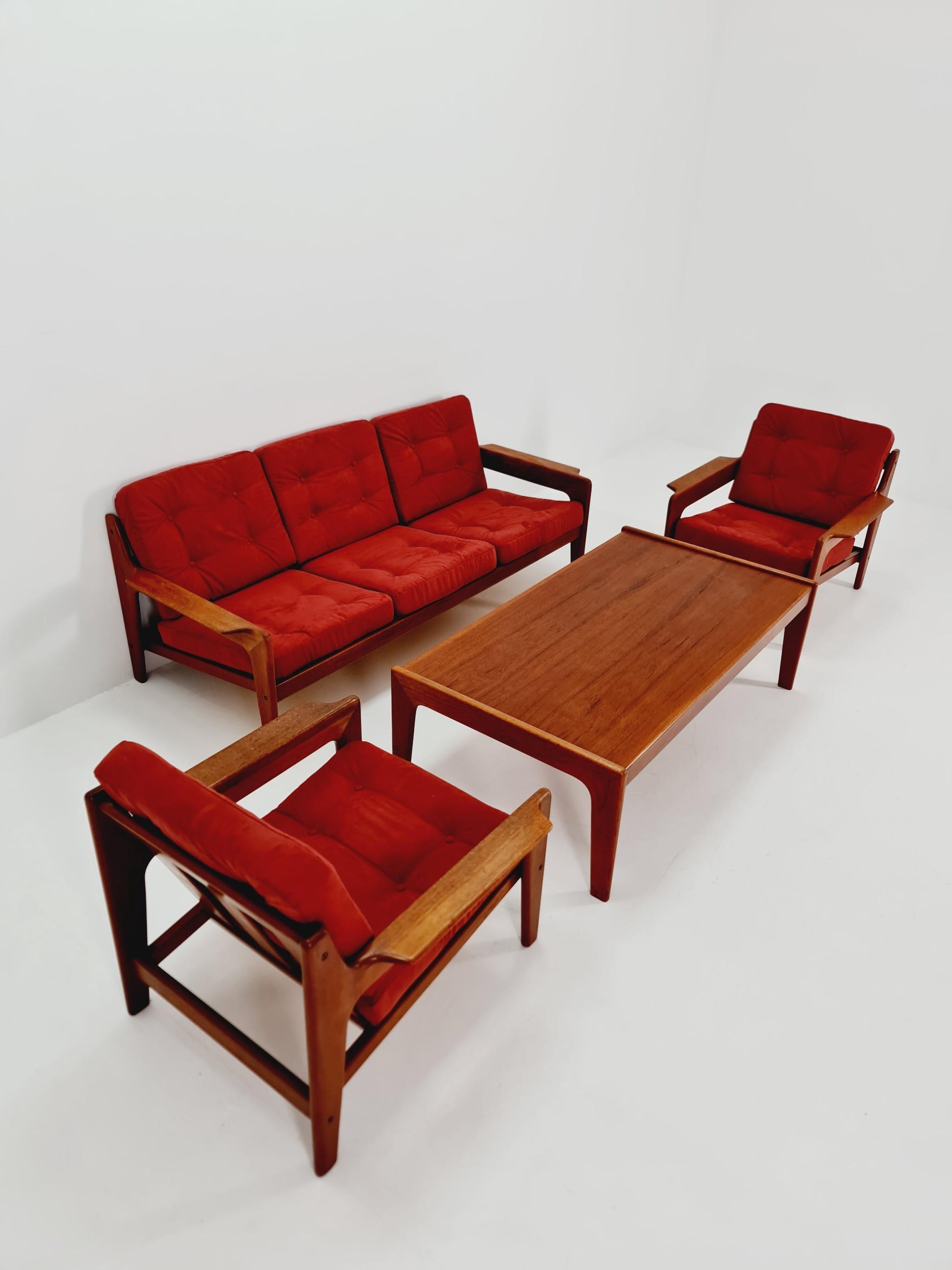 Mid century easy lounge couch by Arne Wahl Iversen for komfort teak , 1960s