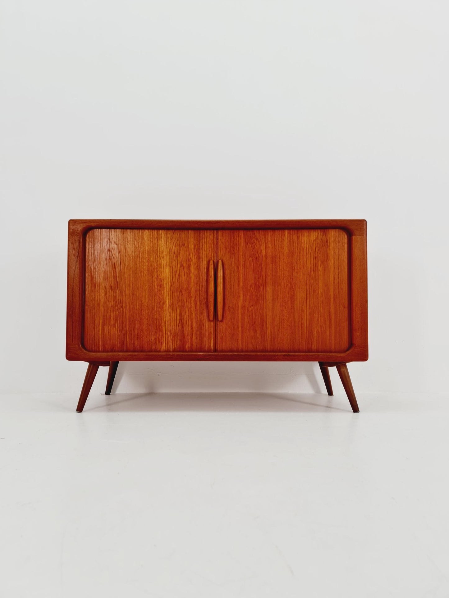 Mid century Solid Danish teak hallway cabinet, Record cabinet By Dyrlund 1960s