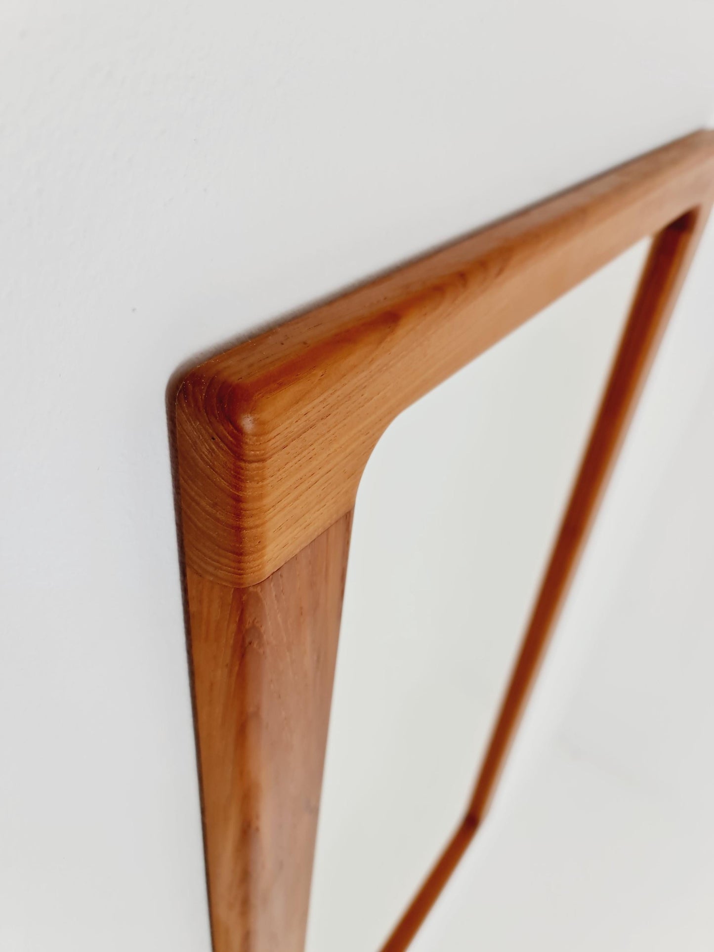 Mid century Danish Wardarobe Set with Mirror By Silkborg Møbelfabrik, teak wall coat rack 1960s