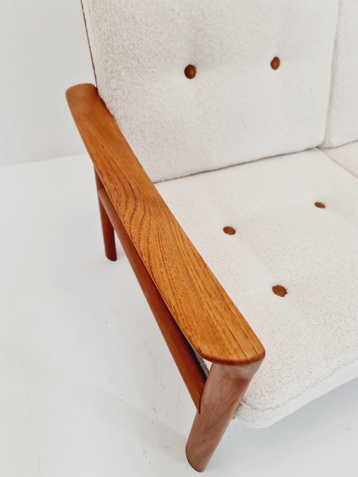 Mid century easy lounge couch by Sven ellekaer for komfort teak , 1960s