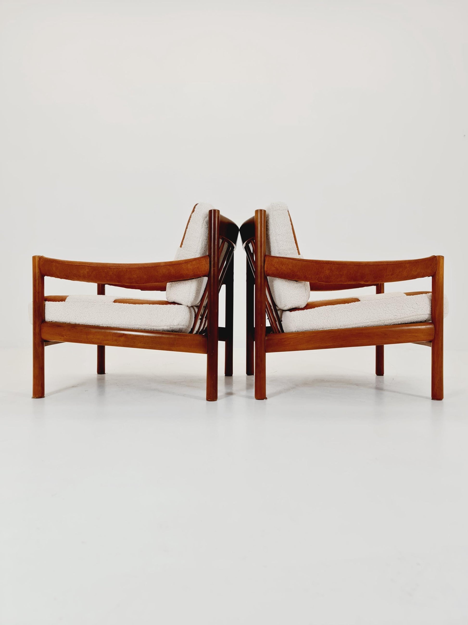 Rare Midcentury German Set of club lounge chair , 1950s