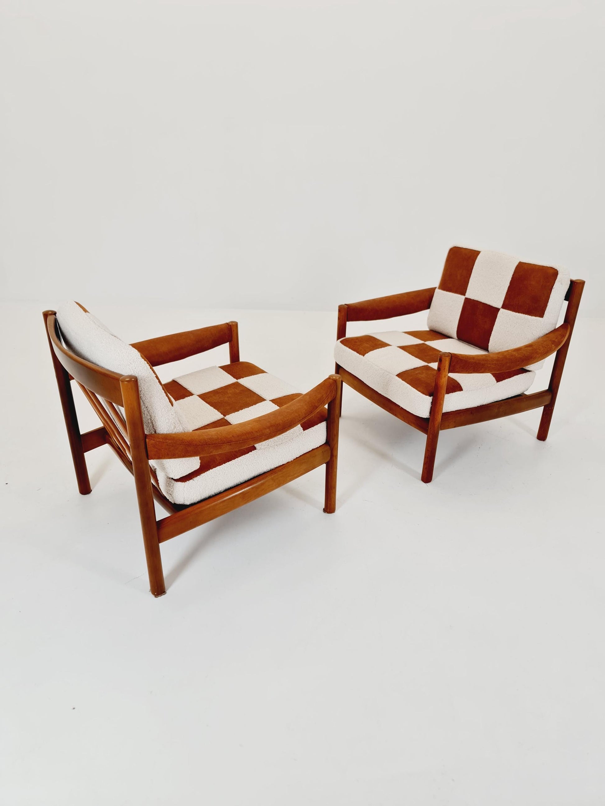 Rare Midcentury German Set of club lounge chair , 1950s