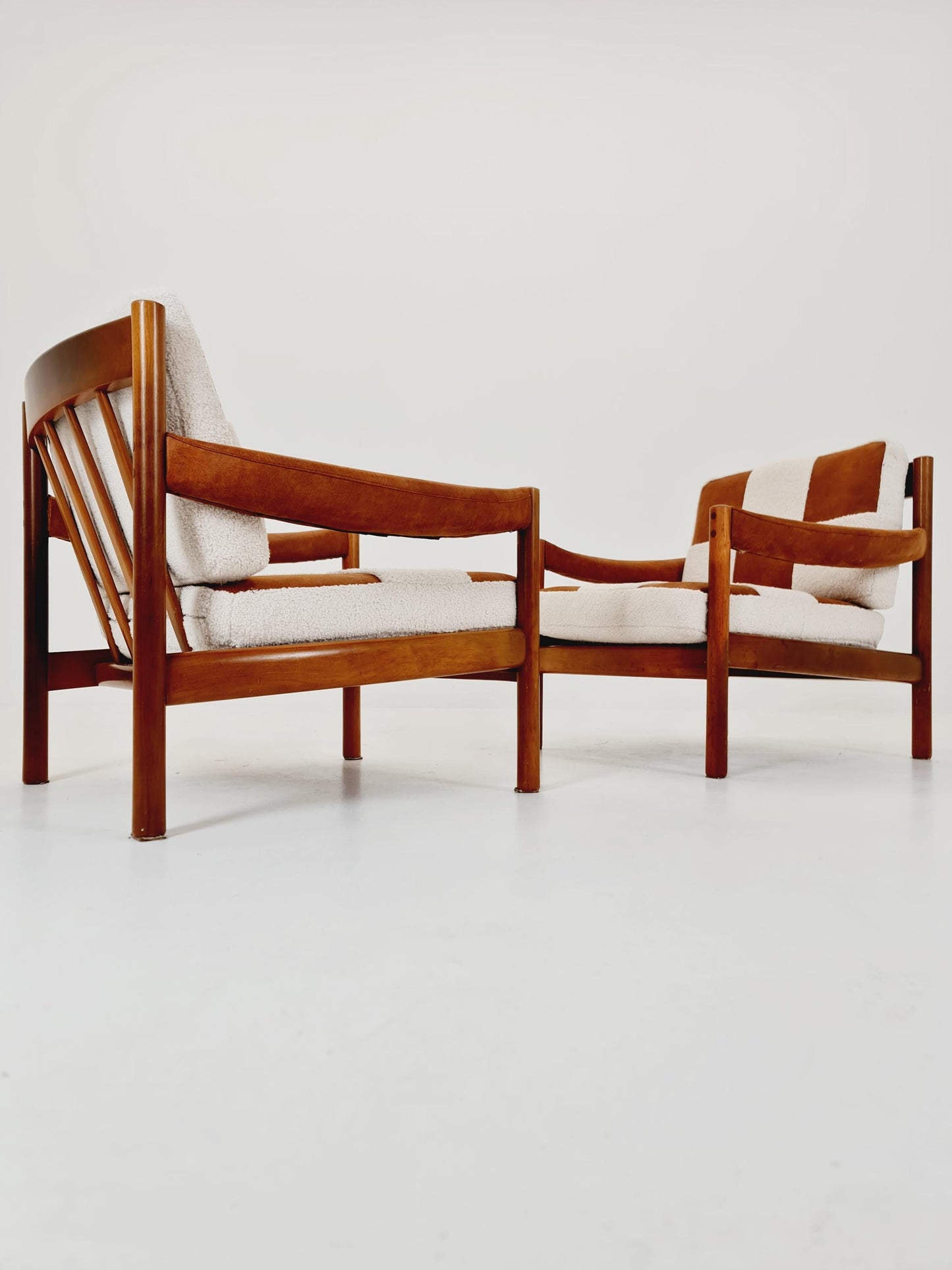 Rare Midcentury German Set of club lounge chair , 1950s