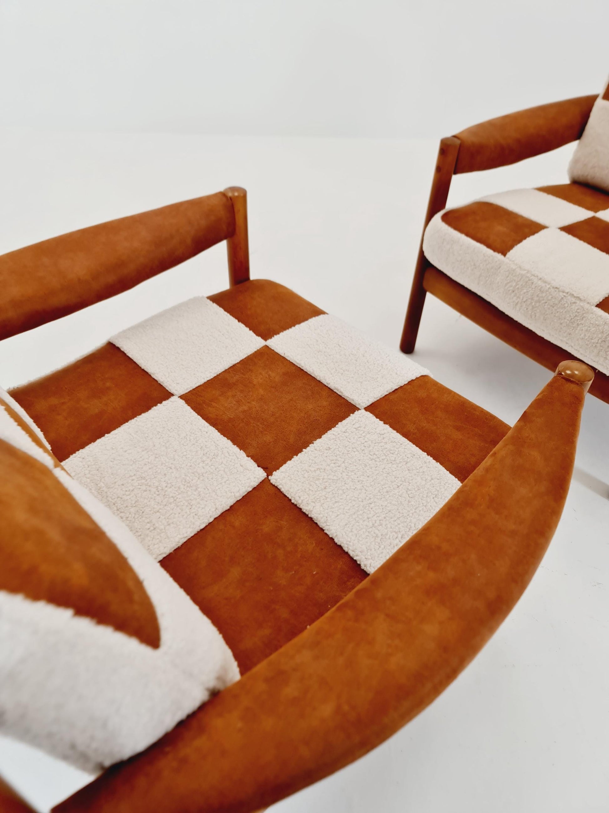 Rare Midcentury German Set of club lounge chair , 1950s