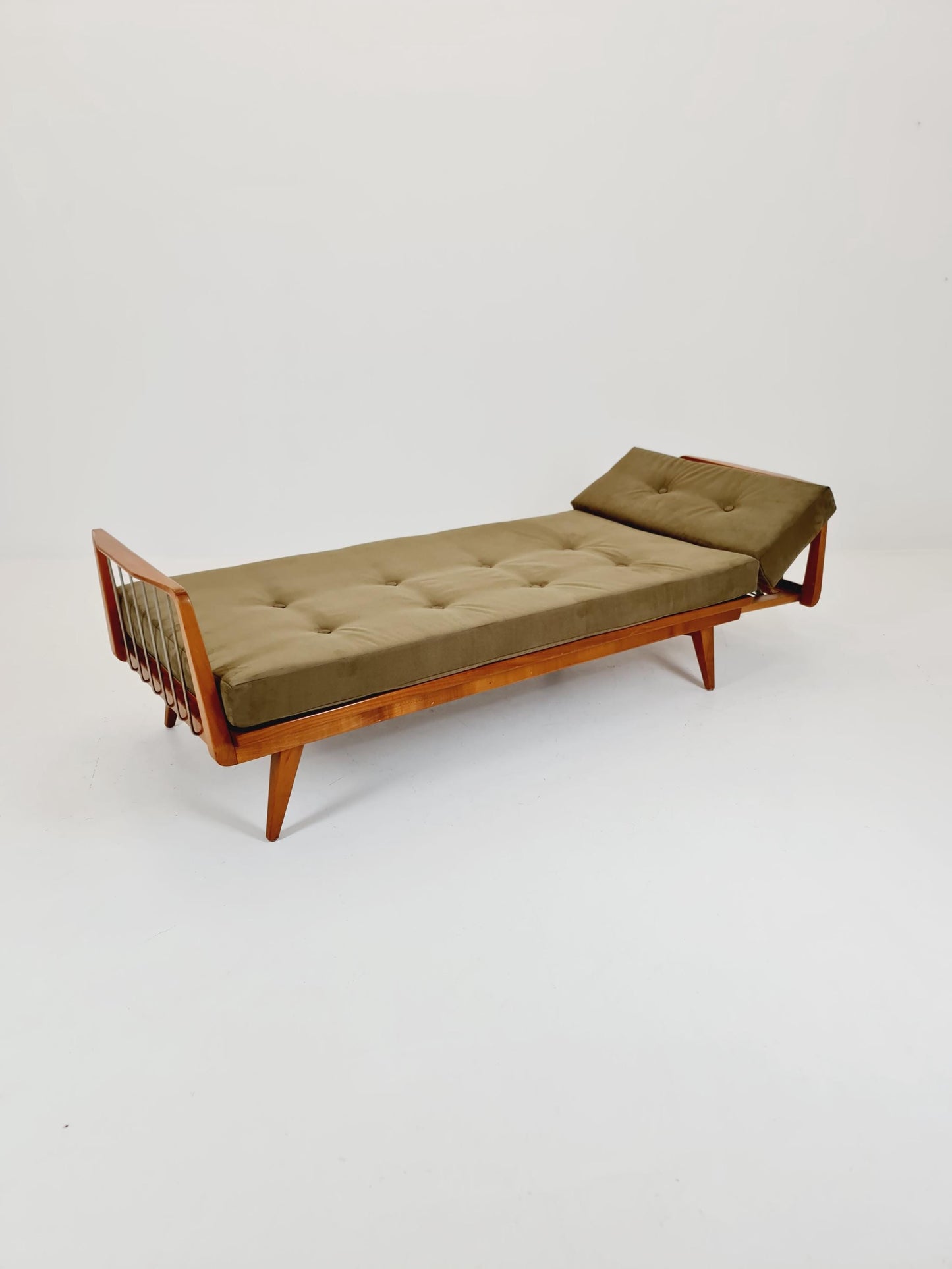 Midcentury Stella Sofa Ash wood Daybed by Walter Knoll , Germany, 1950s