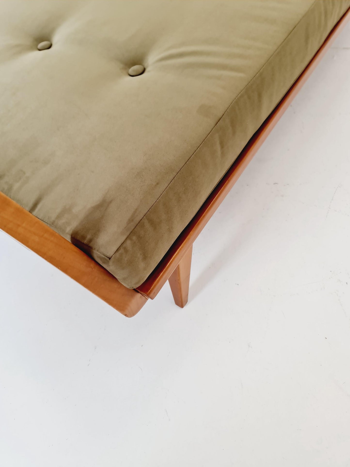 Midcentury Stella Sofa Ash wood Daybed by Walter Knoll , Germany, 1950s