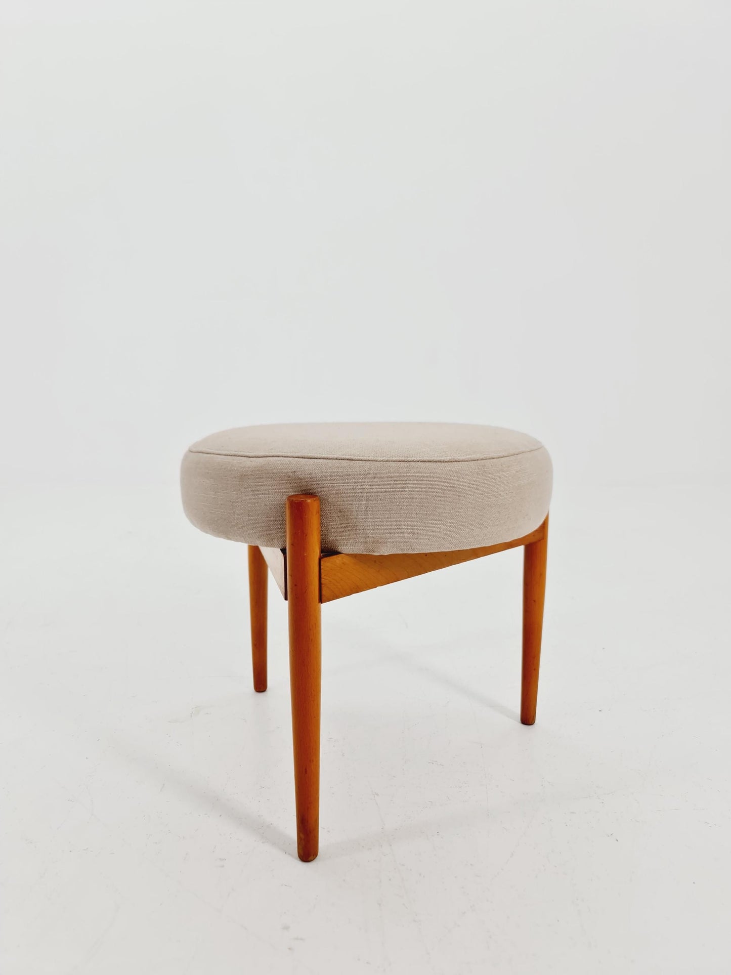Mid century modern German ottoman/footstool make up stool from the 50s