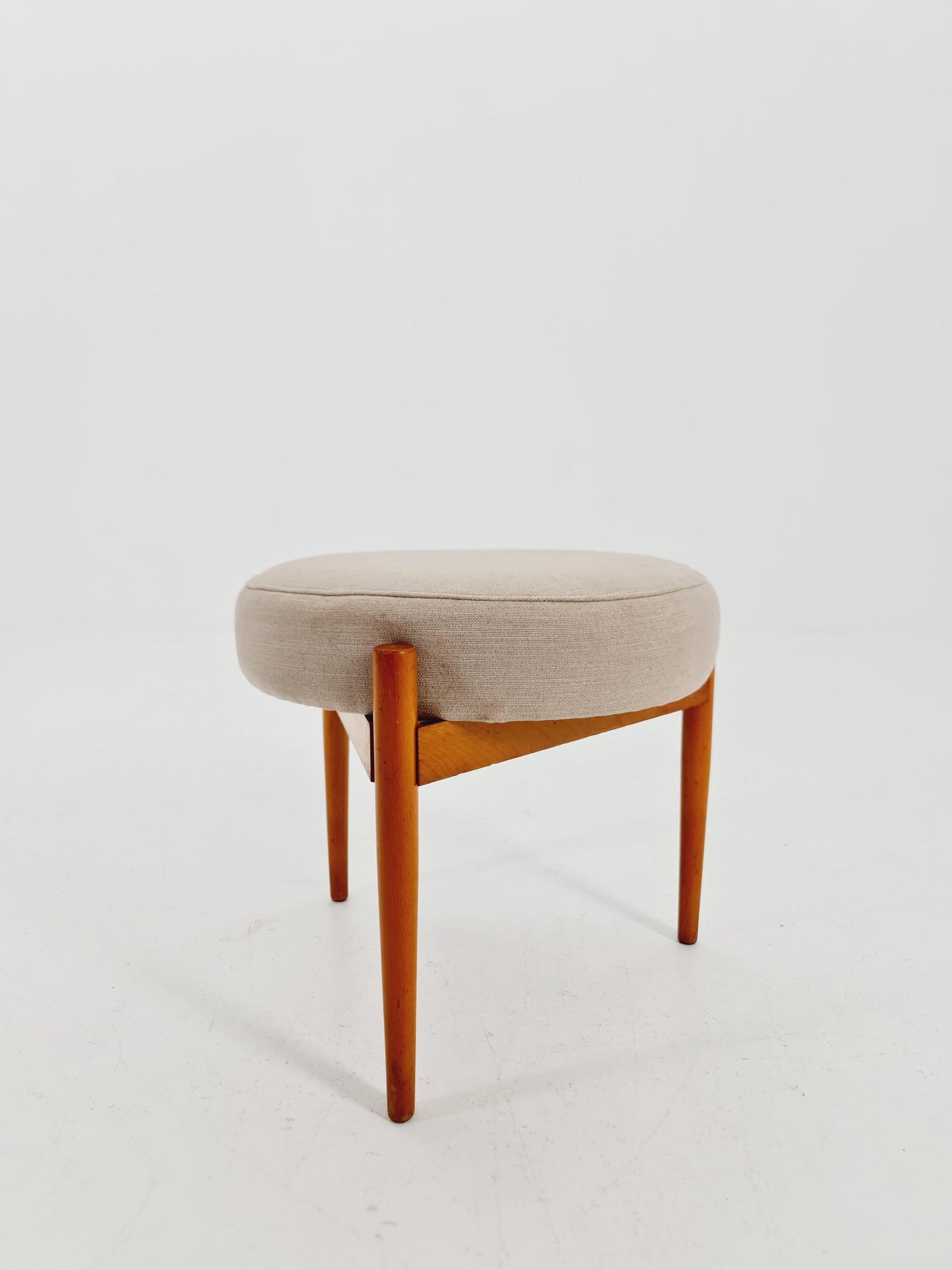 Mid century modern German ottoman/footstool make up stool from the 50s