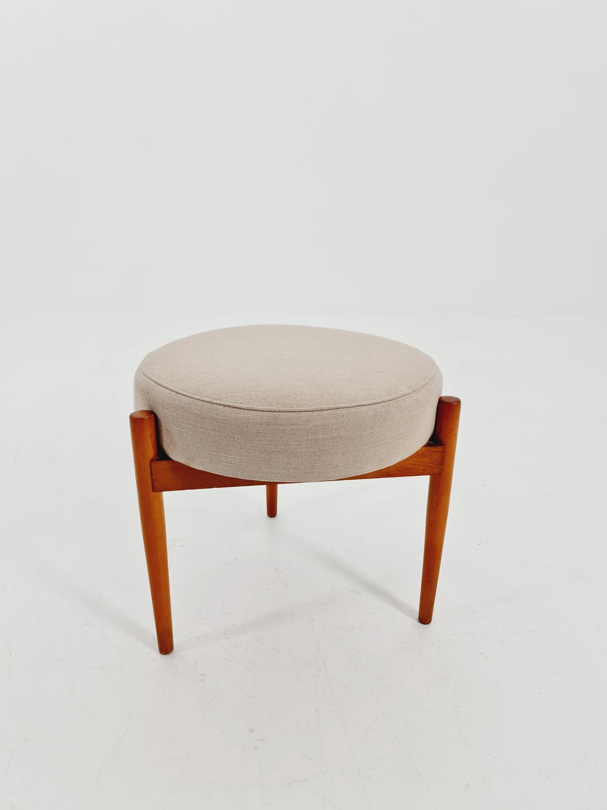 Mid century modern German ottoman/footstool make up stool from the 50s