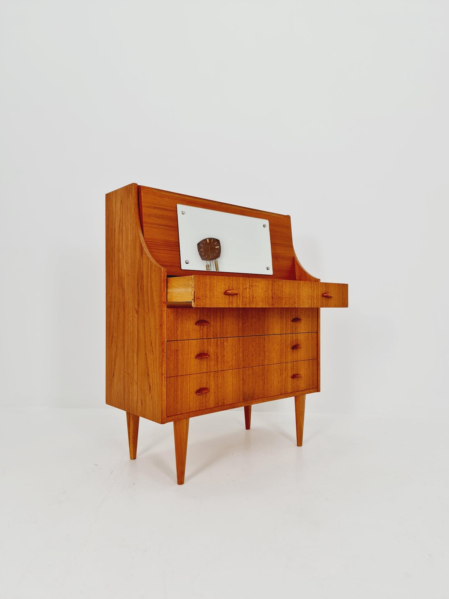 Midcentury vintage Teak secretary / vanity /Make up table By Arne Wahl iversen 1960s