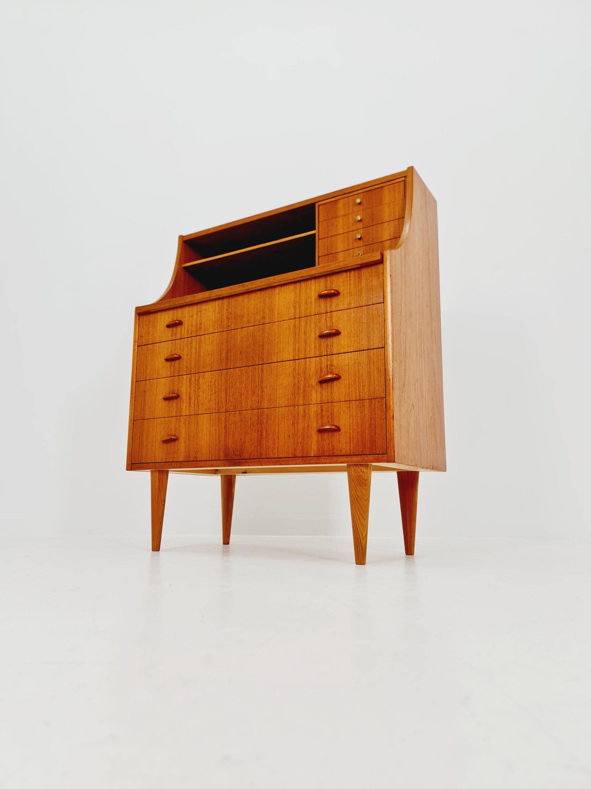 Midcentury vintage Teak secretary / vanity /Make up table By Arne Wahl iversen 1960s