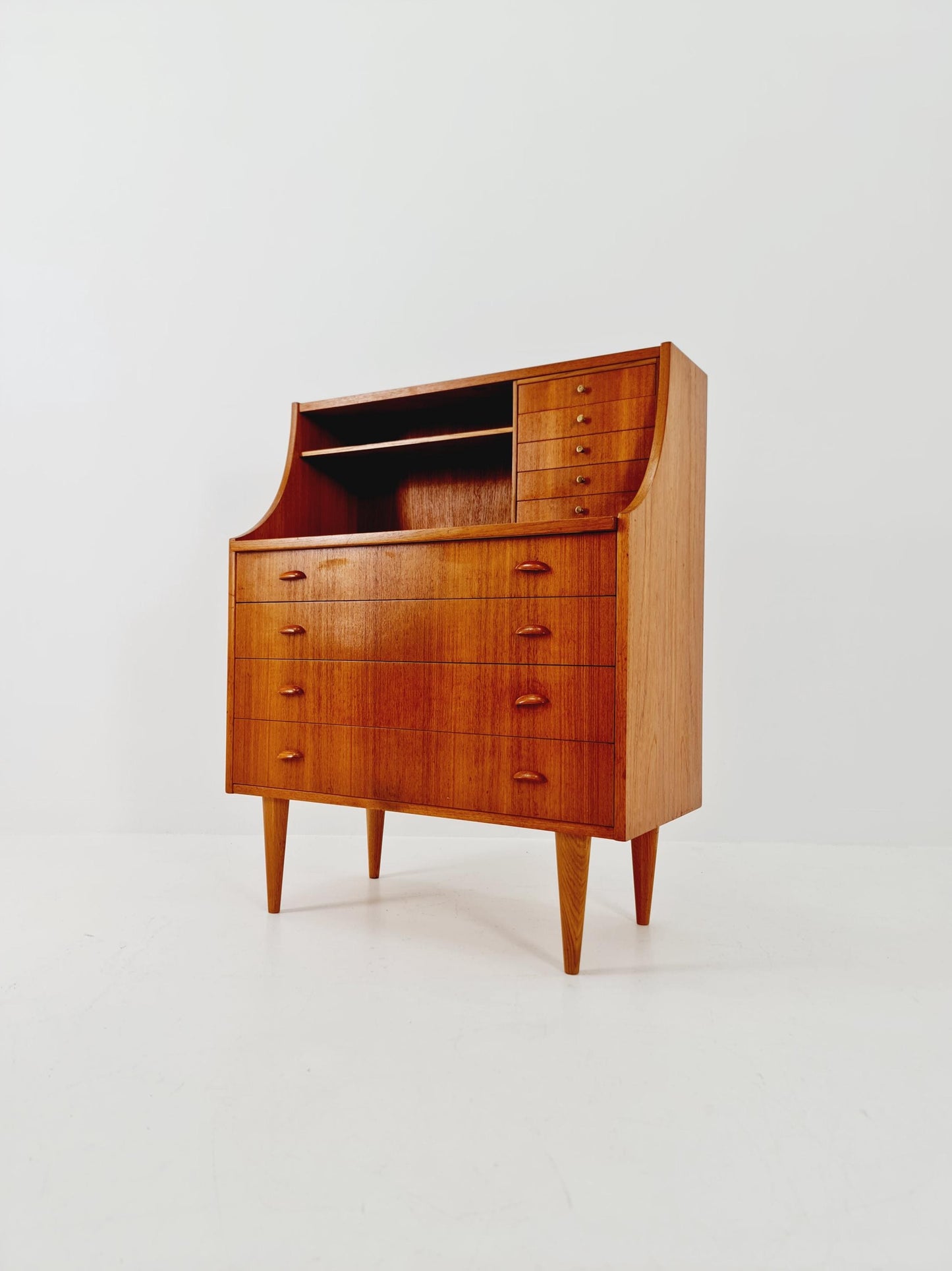 Midcentury vintage Teak secretary / vanity /Make up table By Arne Wahl iversen 1960s