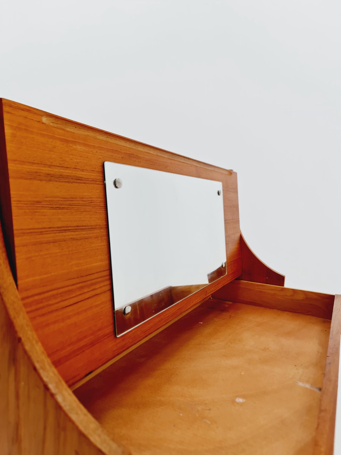 Midcentury vintage Teak secretary / vanity /Make up table By Arne Wahl iversen 1960s