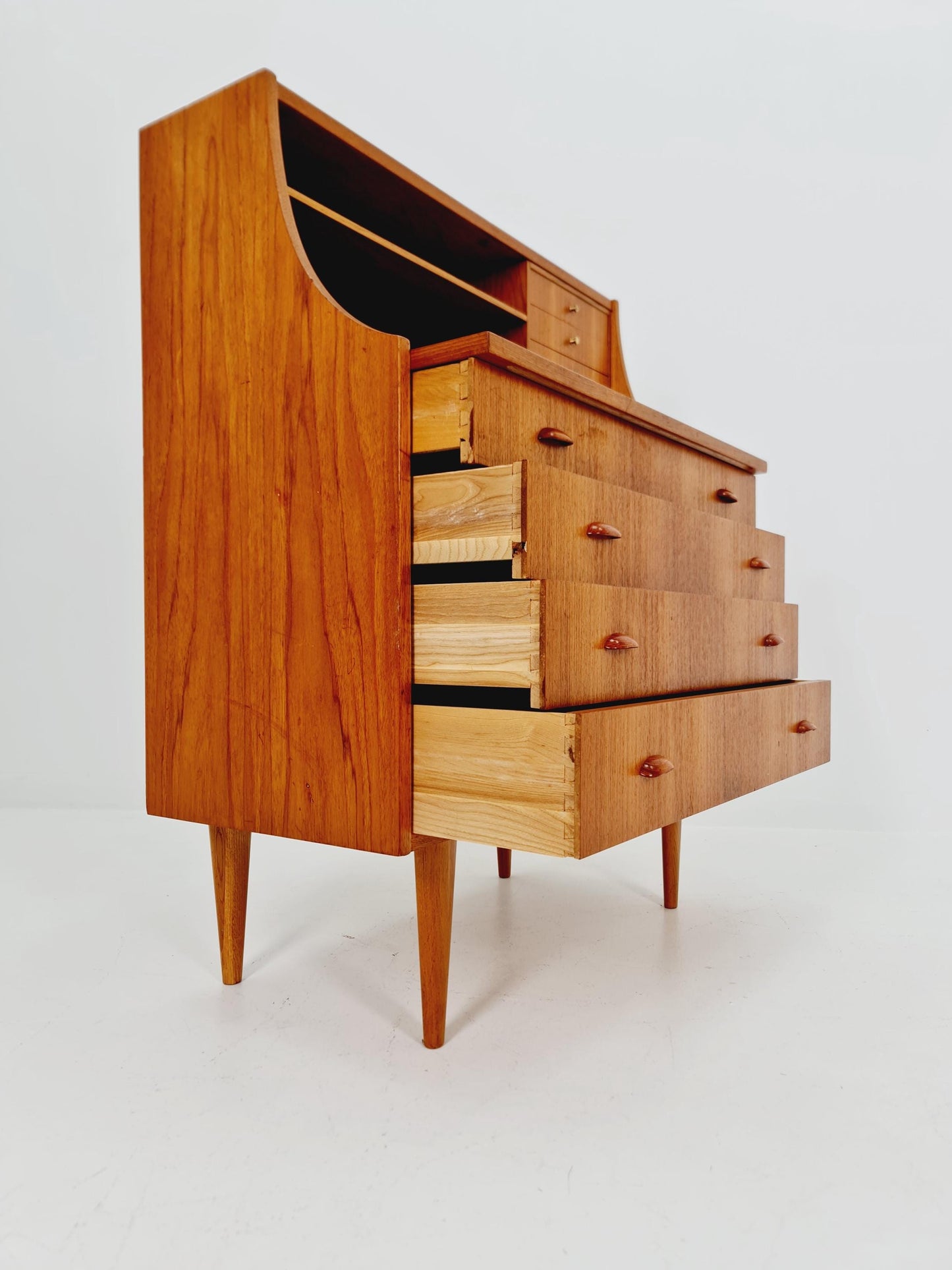 Midcentury vintage Teak secretary / vanity /Make up table By Arne Wahl iversen 1960s