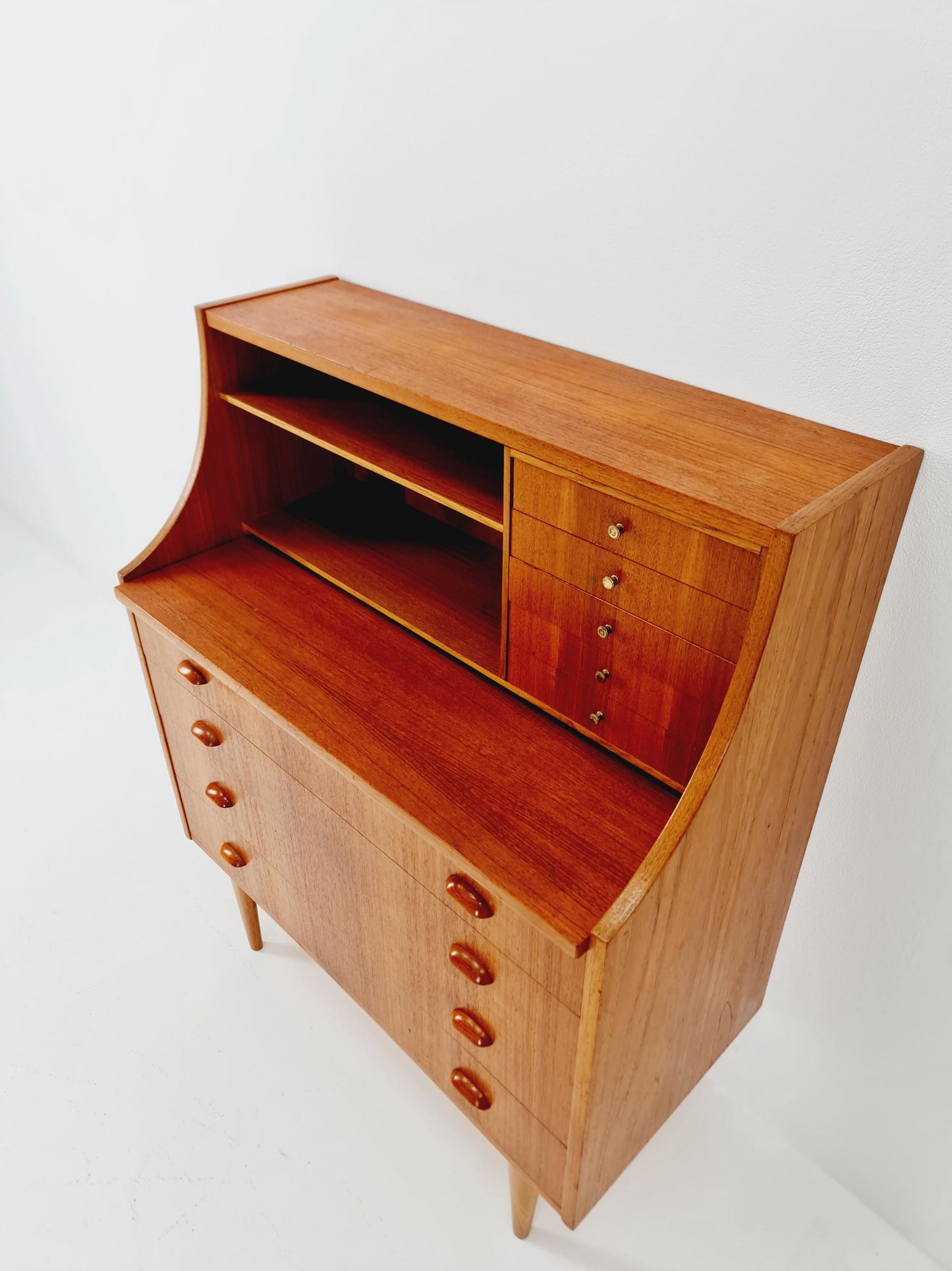 Midcentury vintage Teak secretary / vanity /Make up table By Arne Wahl iversen 1960s