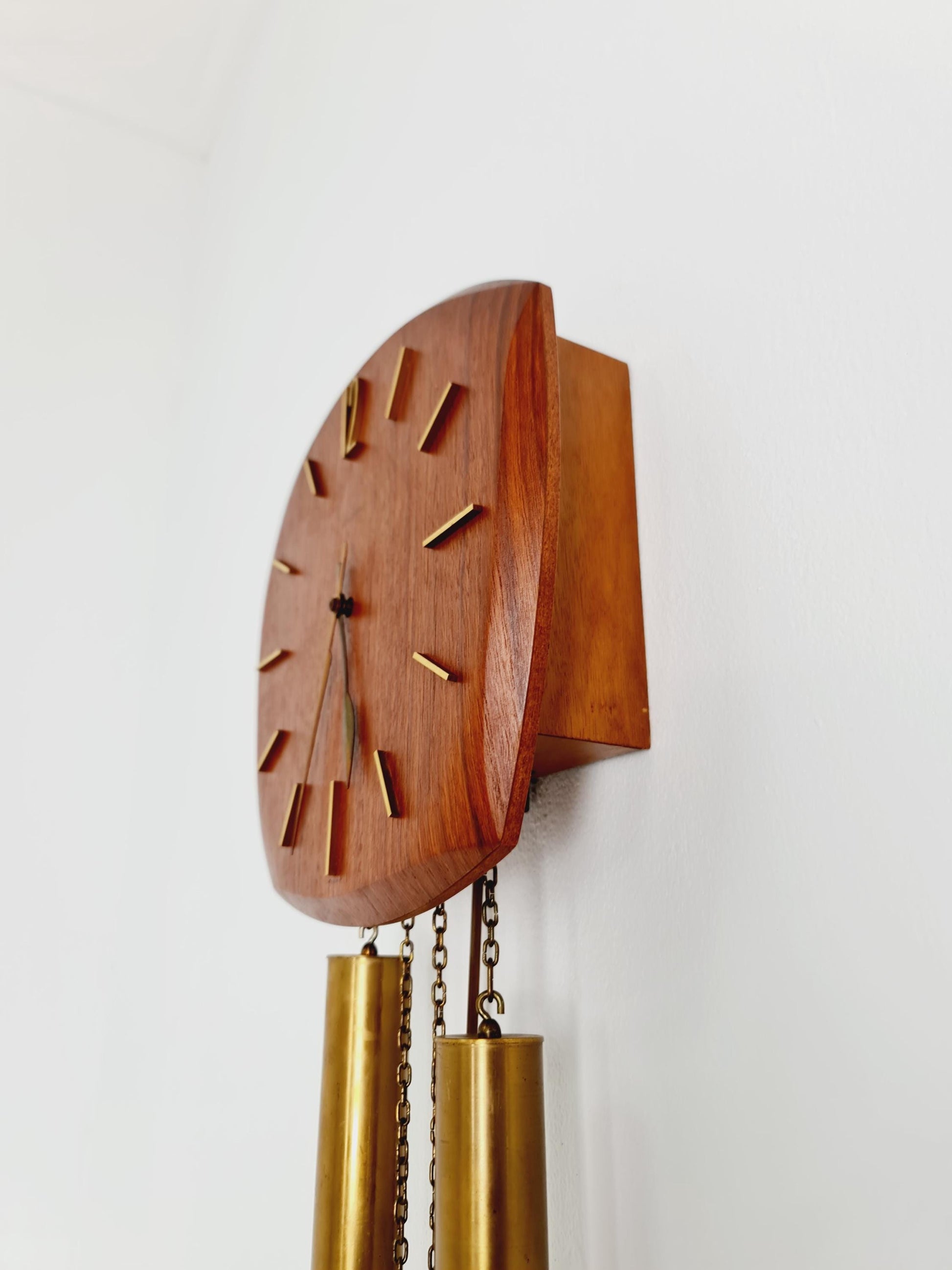 Vintage Junghans Mid-Century Teak Wall Clock - 1960s German Design