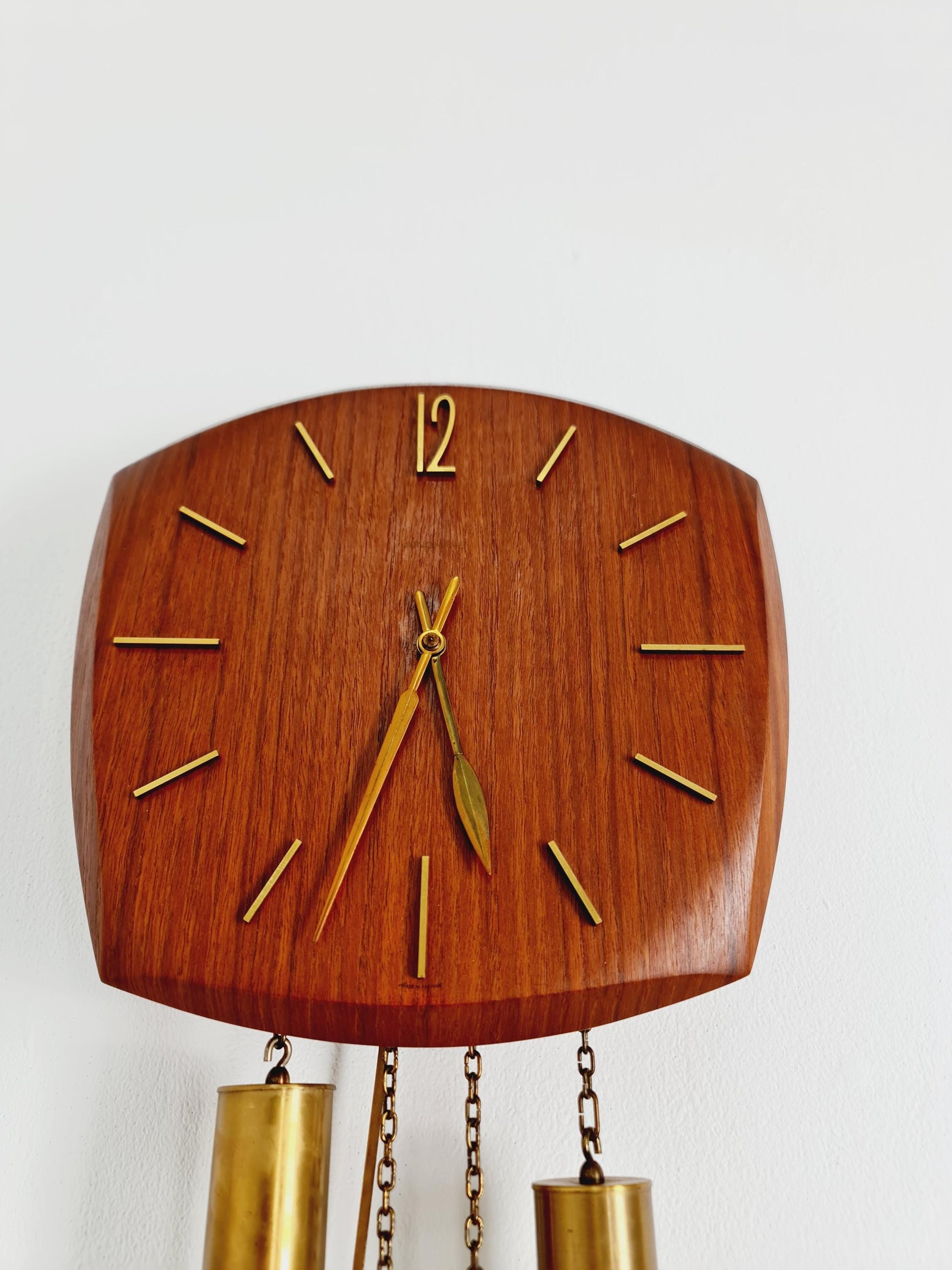 Vintage Junghans Mid-Century Teak Wall Clock - 1960s German Design
