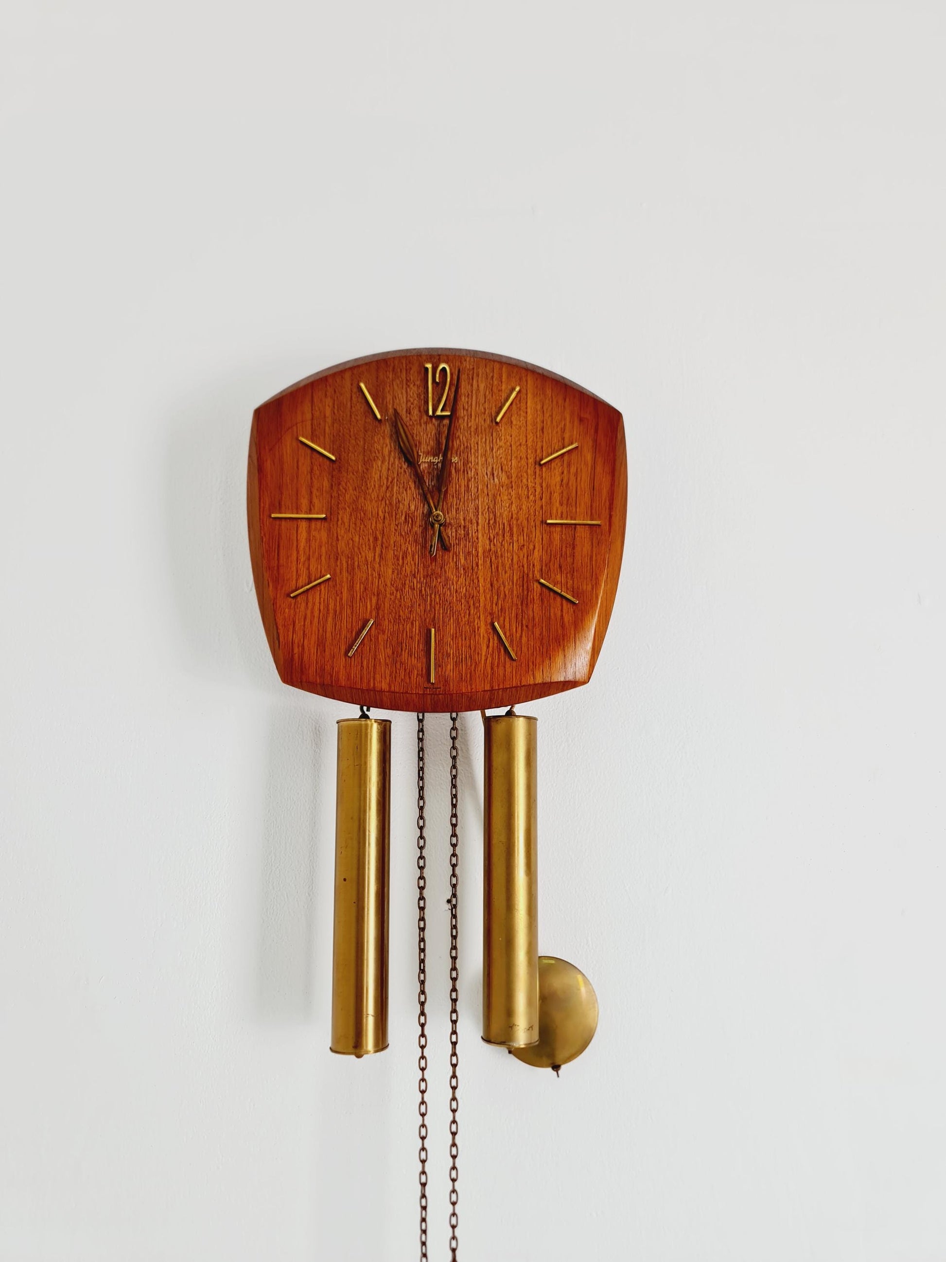 Vintage Junghans Mid-Century Teak Wall Clock - 1960s German Design