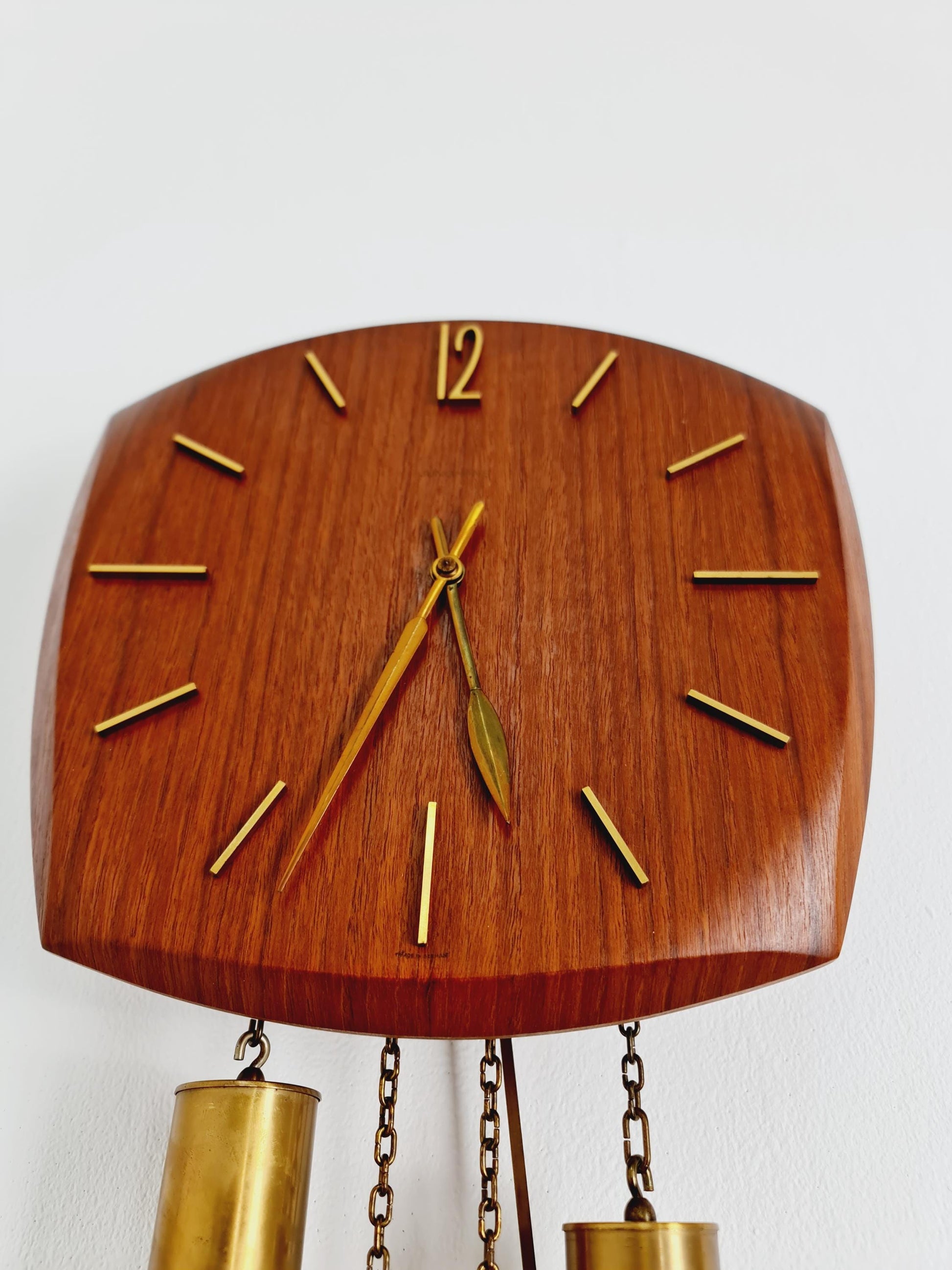 Vintage Junghans Mid-Century Teak Wall Clock - 1960s German Design