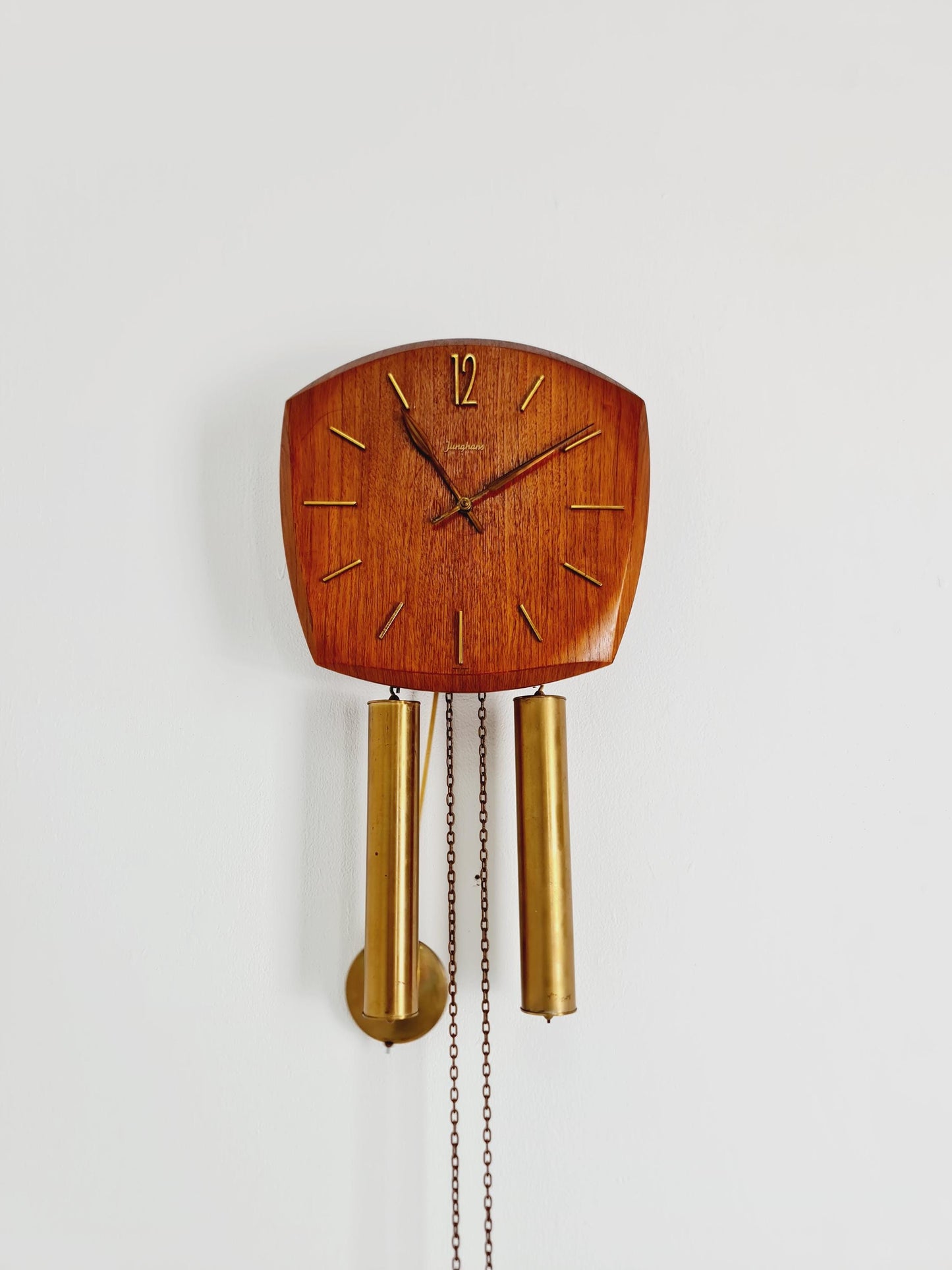 Vintage Junghans Mid-Century Teak Wall Clock - 1960s German Design