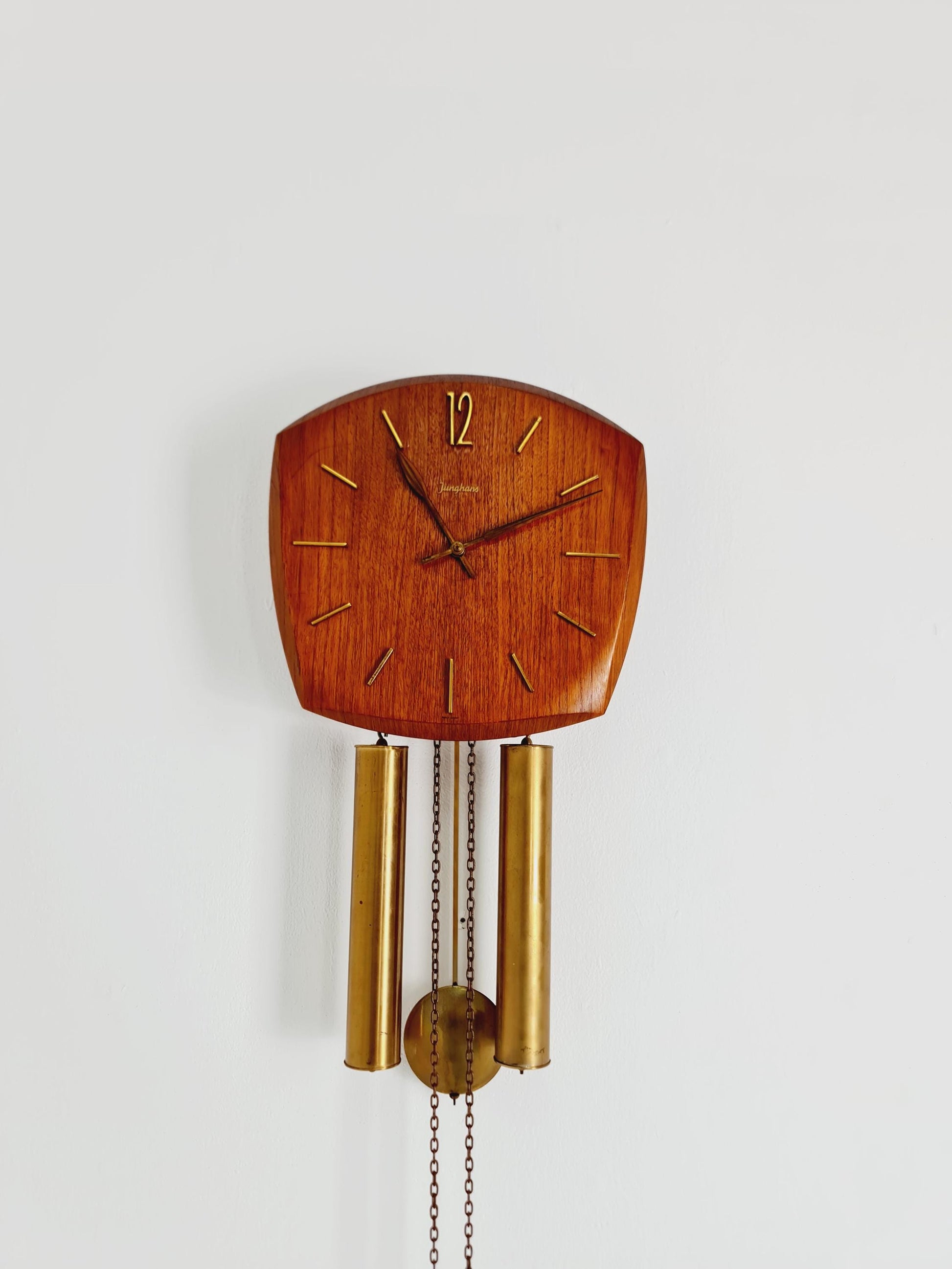 Vintage Junghans Mid-Century Teak Wall Clock - 1960s German Design