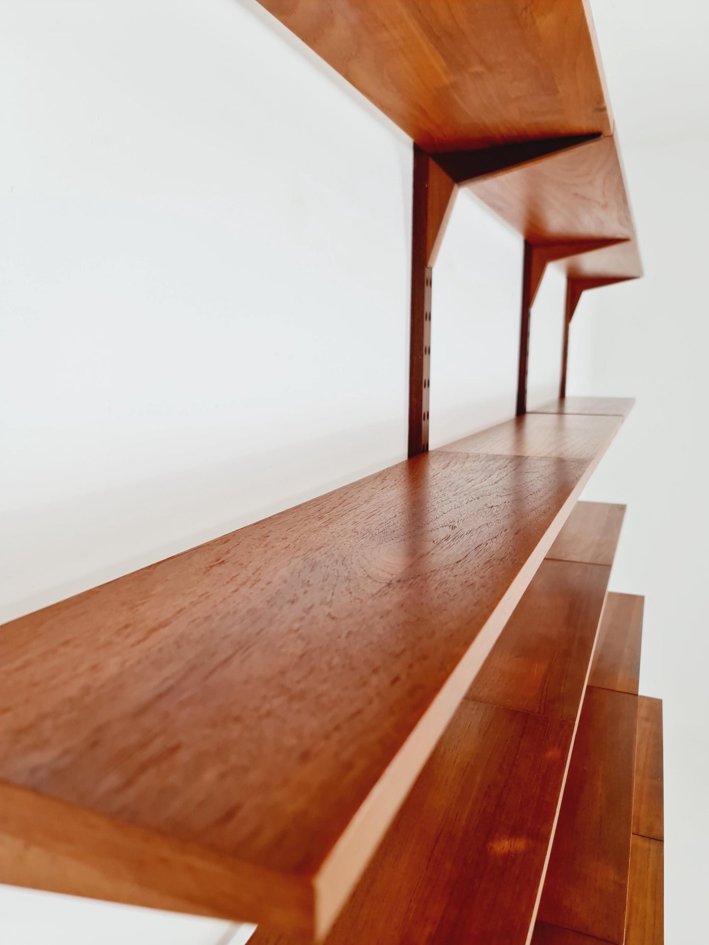Big Mid century Danish Teak Wall Unit with 3 cabinets by Poul Cadovius for Cado, Denmark, 1960s