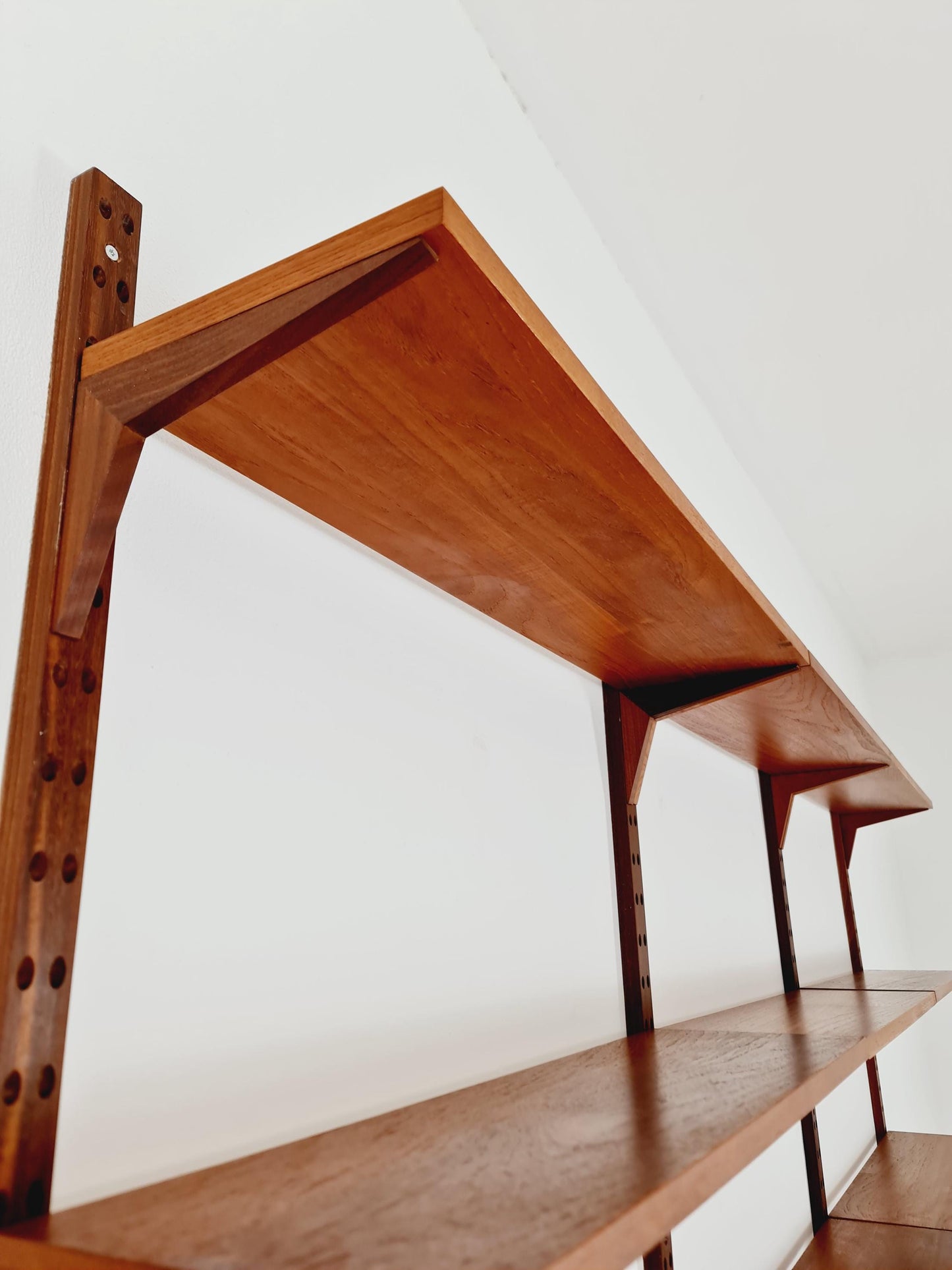 Big Mid century Danish Teak Wall Unit with 3 cabinets by Poul Cadovius for Cado, Denmark, 1960s