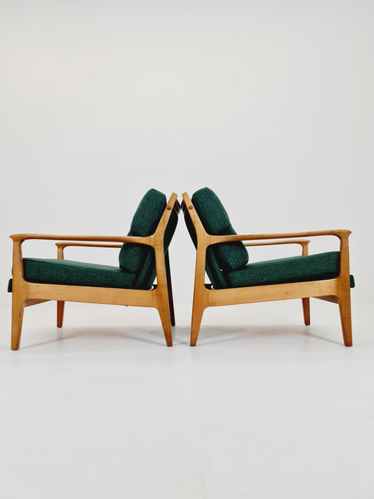 Midcentury easy chairs by Eugen Schmidt for Soloform, Germany, 1960s, Set of 2