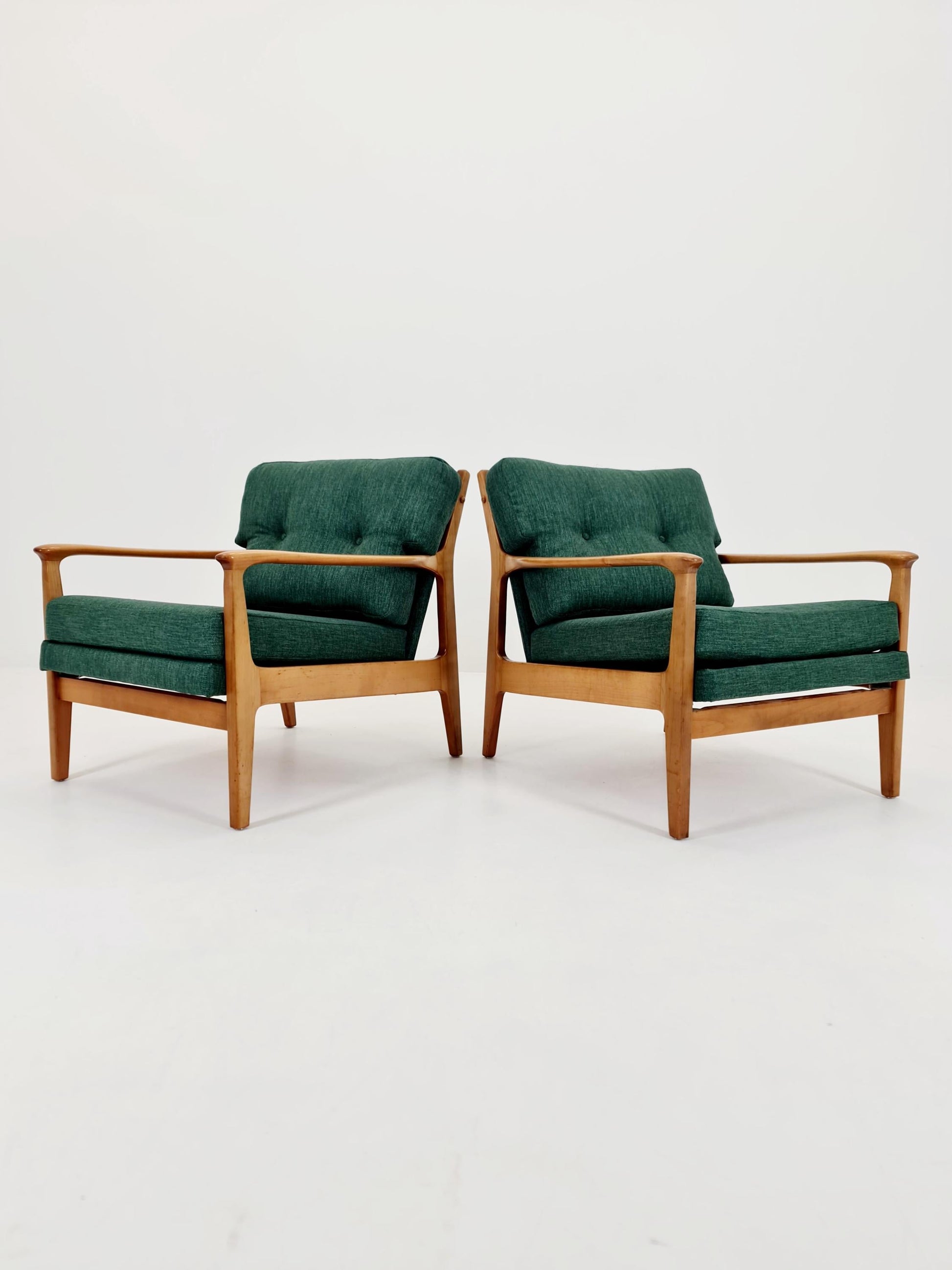 Midcentury easy chairs by Eugen Schmidt for Soloform, Germany, 1960s, Set of 2