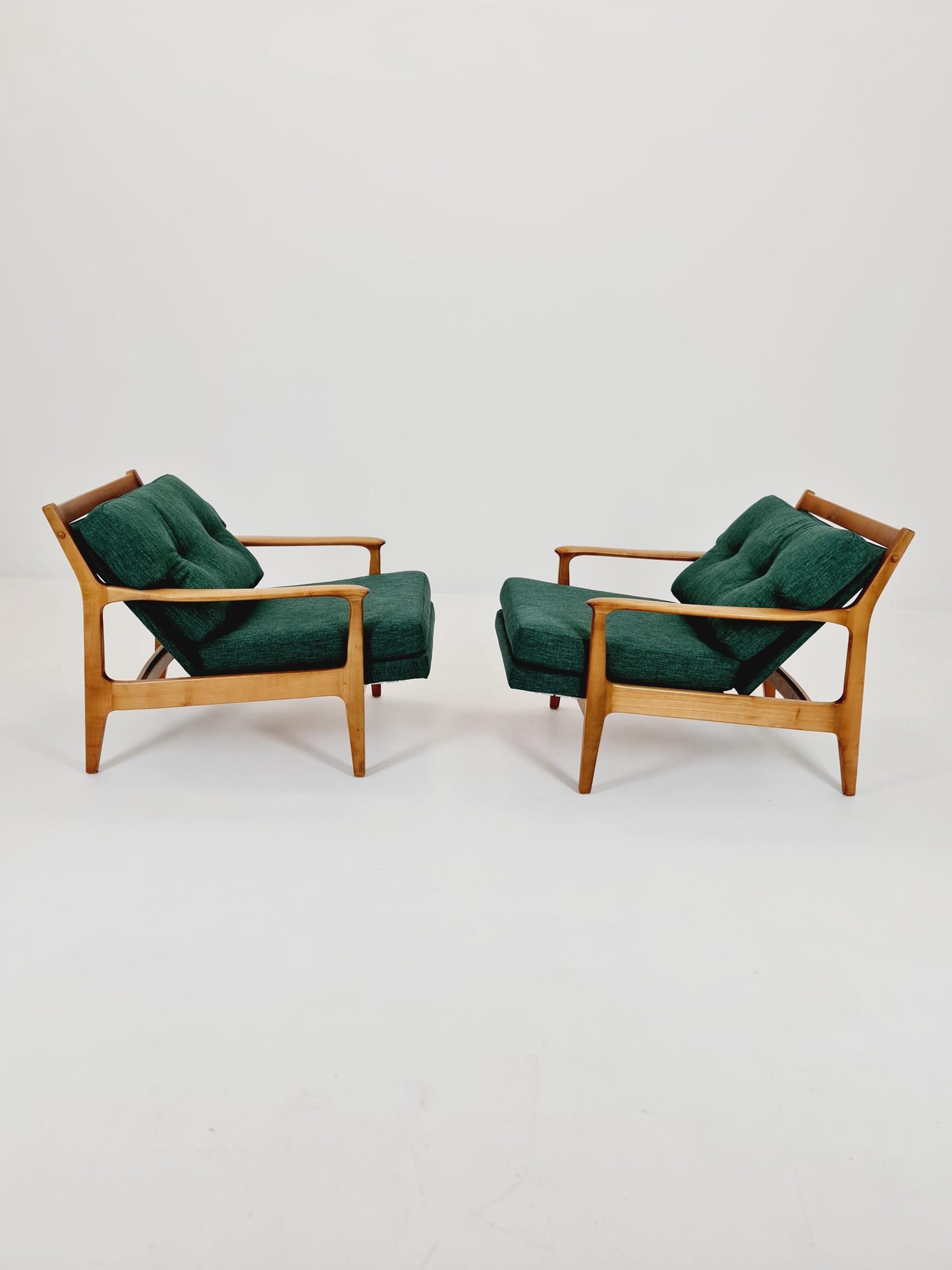 Midcentury easy chairs by Eugen Schmidt for Soloform, Germany, 1960s, Set of 2